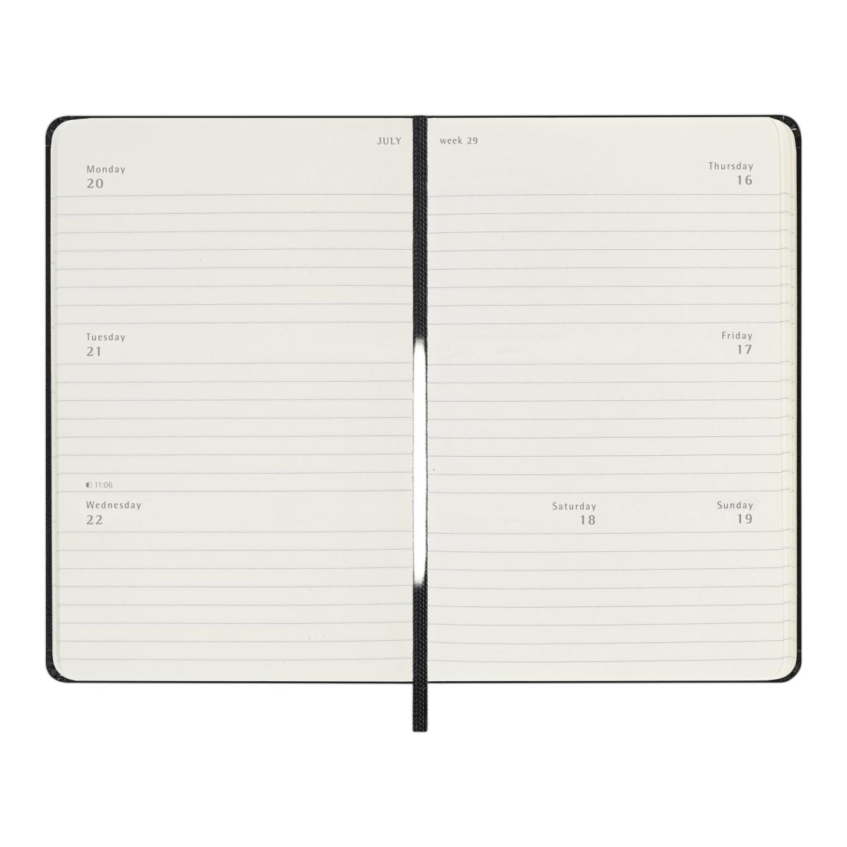 Agenda Semanal 18 Meses 2026-2027 Horizontal Bolso Preto Preto-4