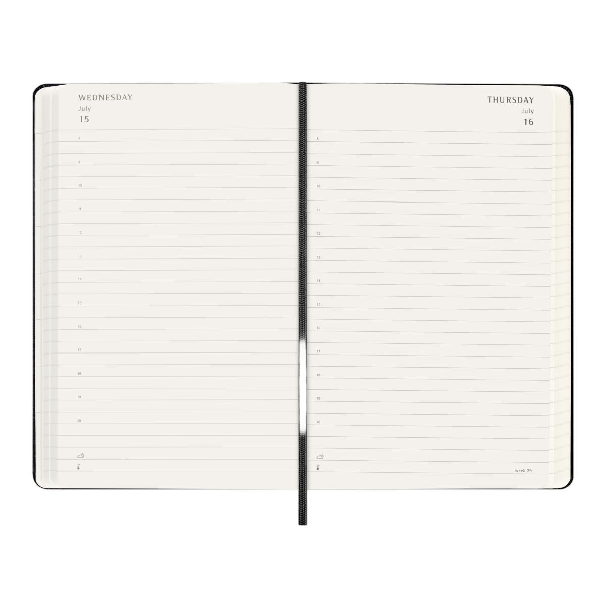 Agenda Diária 18 Meses 2026-2027 A5 Preto Preto-4