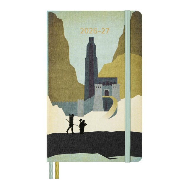Agenda large 18 meses de julio 2026 a diciembre 2027 semana vista tapa dura edición limitada El Señor de los Anillos Moleskine multicolor en inglés