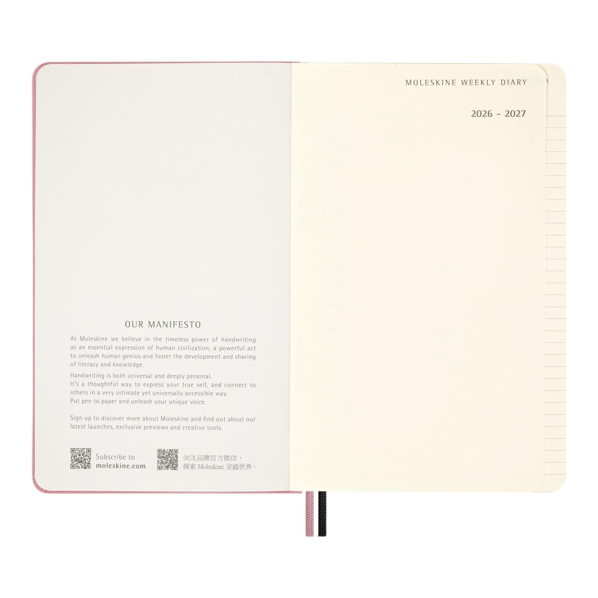 Agenda Semanal 18 Meses 2026-2027 A5 Blackpink Multicolor-4