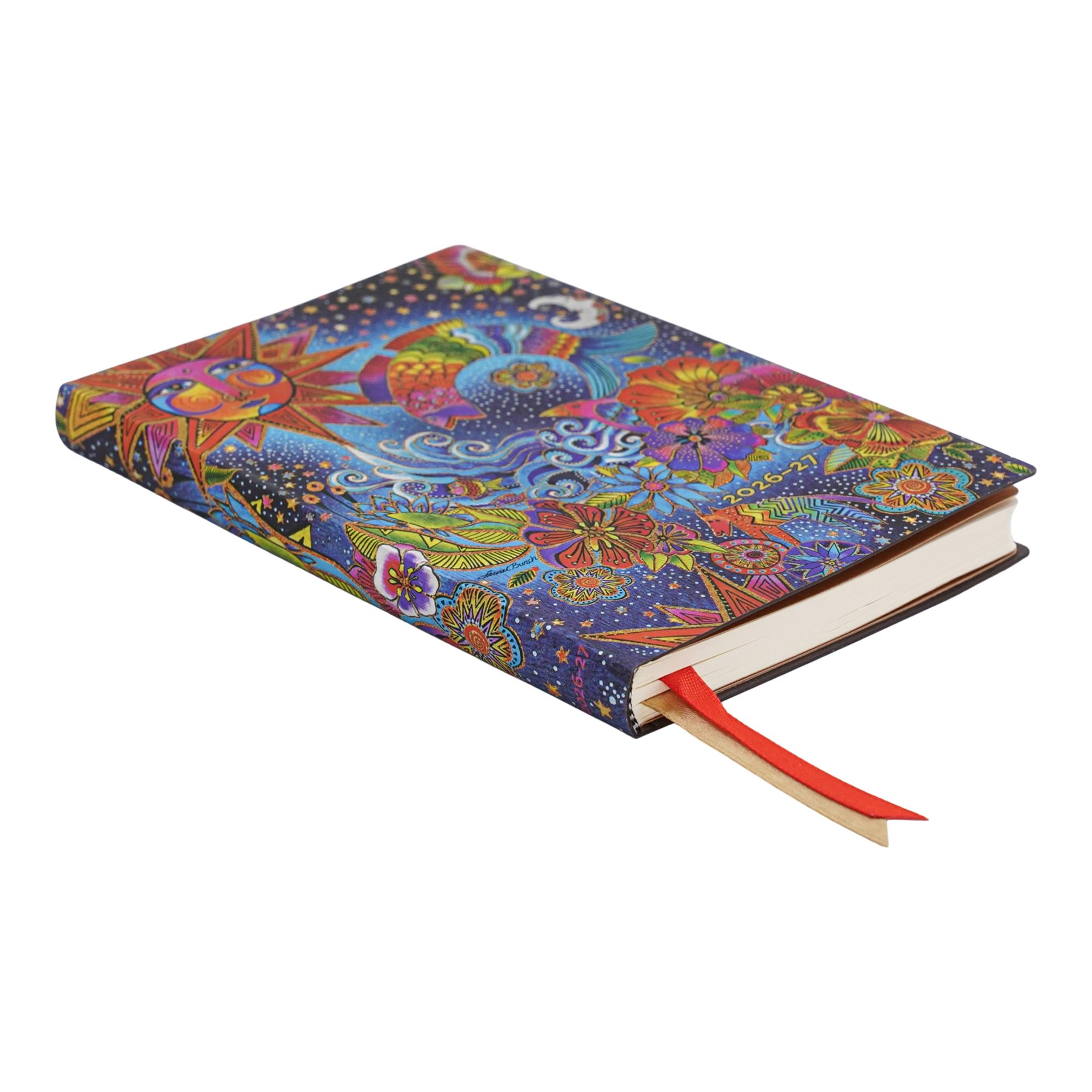 Agenda Flexi de 13 Meses (Sept26-Sept27) Magia celeste Mini (90x135mm) Apaisada de 176 páginas Paperblanks multicolor Multicolor-2