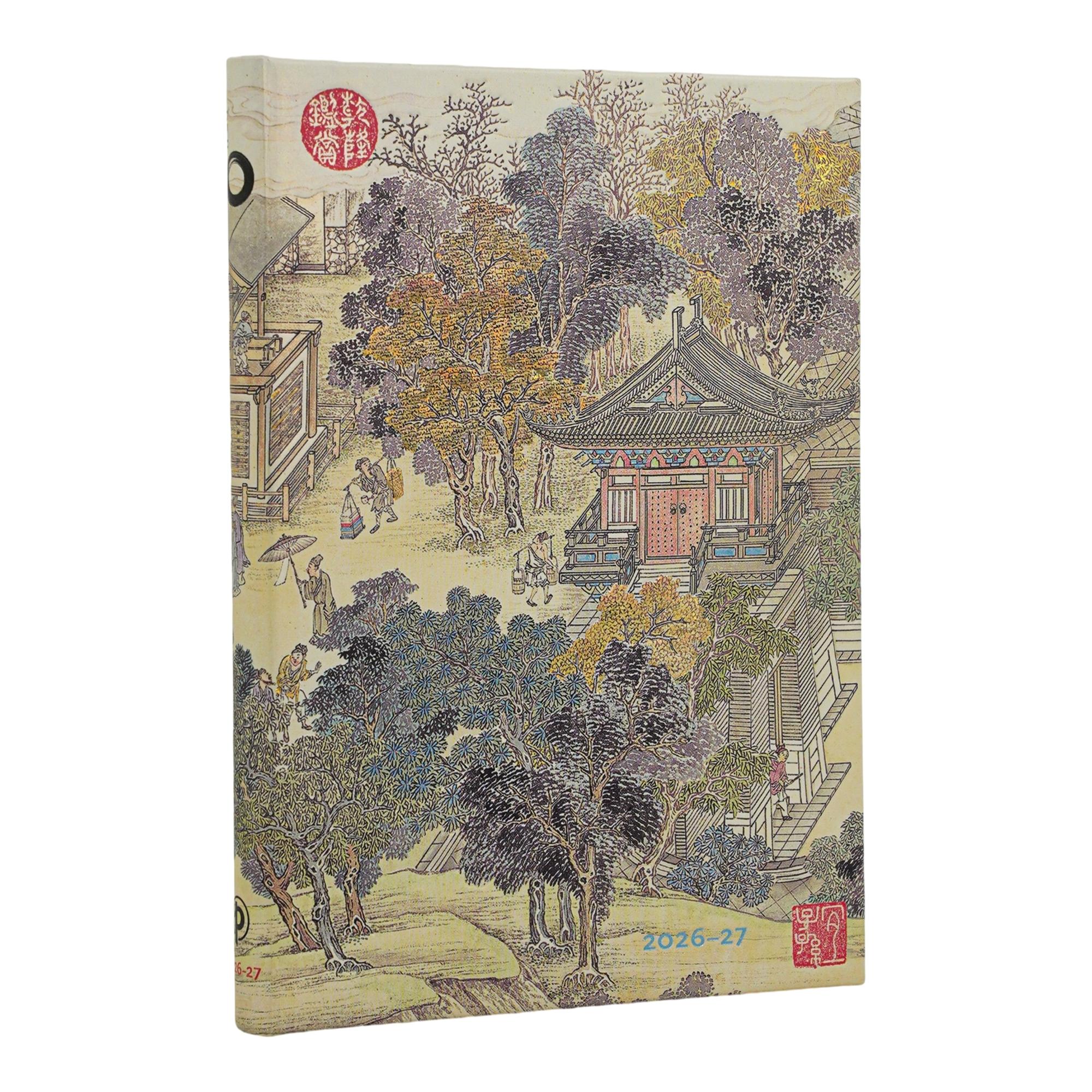 Agenda de 13 Meses (Sept26-Sept27) La edad dorada de la prosperidad Midi (125x180mm) Apaisada de 176 páginas Paperblanks multicolor Multicolor-1