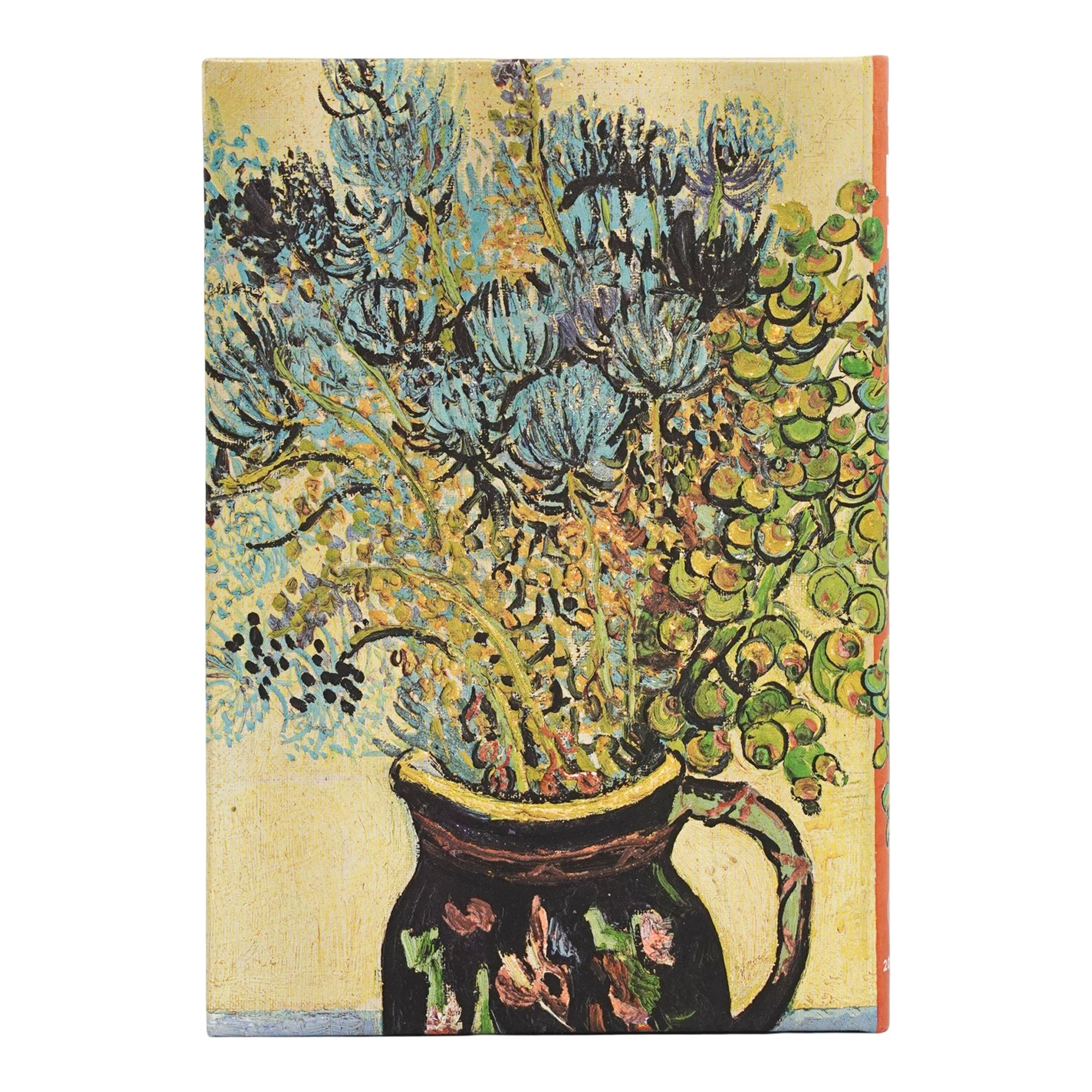 Agenda de 13 Meses (Sept26-Sept27) Naturaleza muerta de Van Gogh Midi (125x180mm) Apaisada de 176 páginas Paperblanks amarillo Amarillo-3