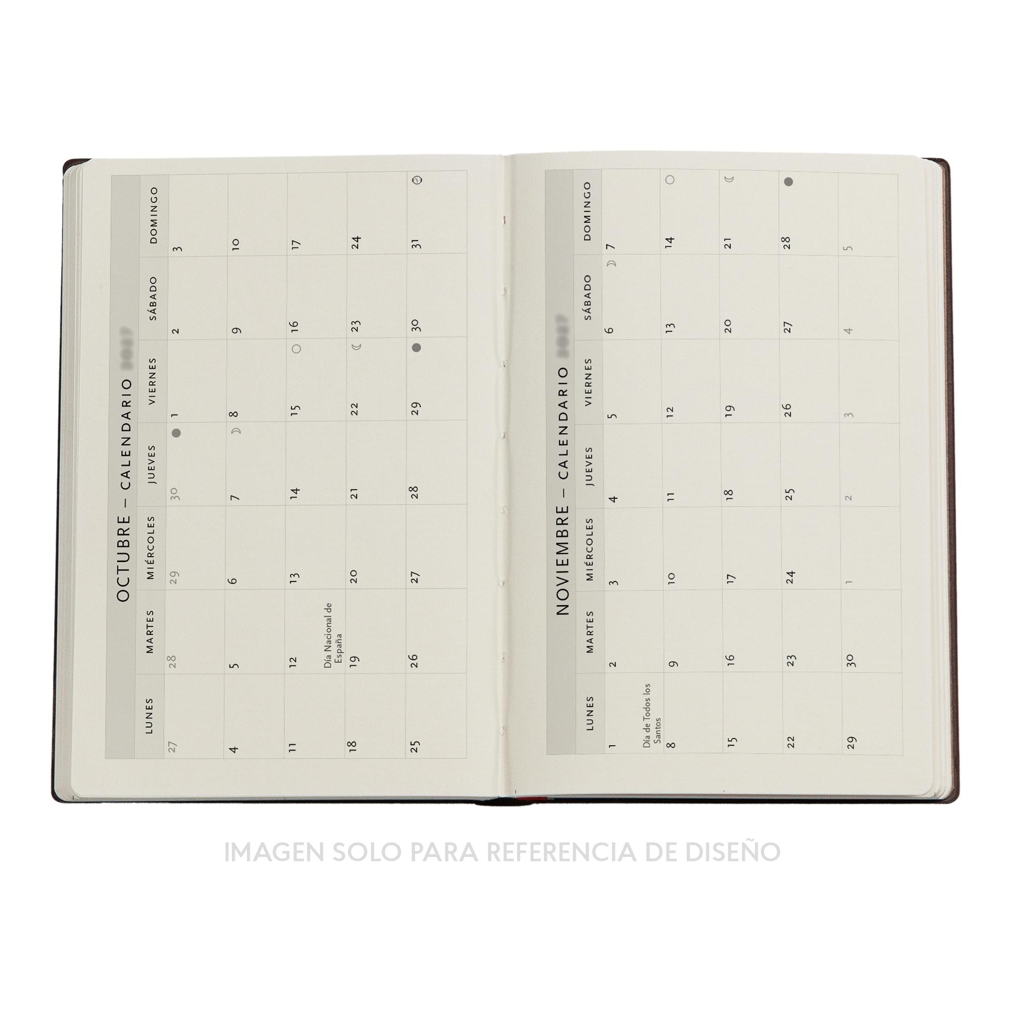 Agenda de 18 Meses (Jul 26 - Dic 27) Flores silvestres Mini (90x140mm) Apaisada de 224 páginas Paperblanks negro Negro-5