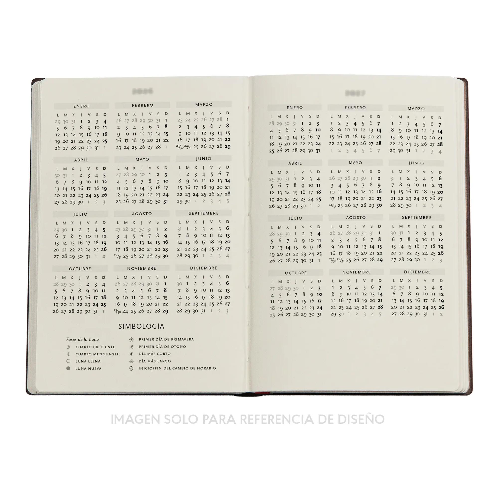 Agenda de 18 Meses (Jul 26 - Dic 27) Flores silvestres Mini (90x140mm) Apaisada de 224 páginas Paperblanks negro Negro-6