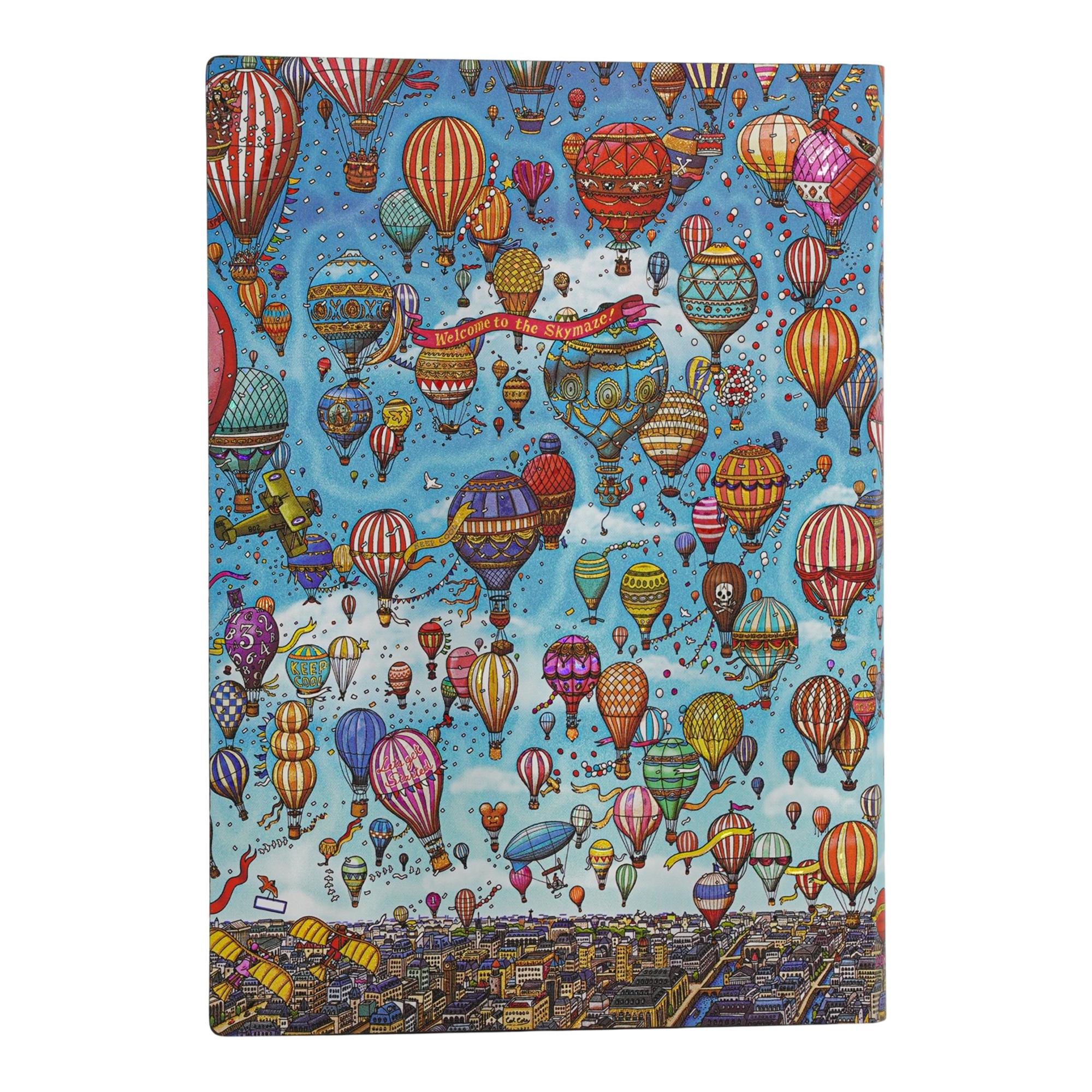 Agenda Flexi de 18 Meses (Jul 26 - Dic 27) Festival de globos Midi (125x175mm) Apaisada de 224 páginas Paperblanks multicolor Multicolor-3