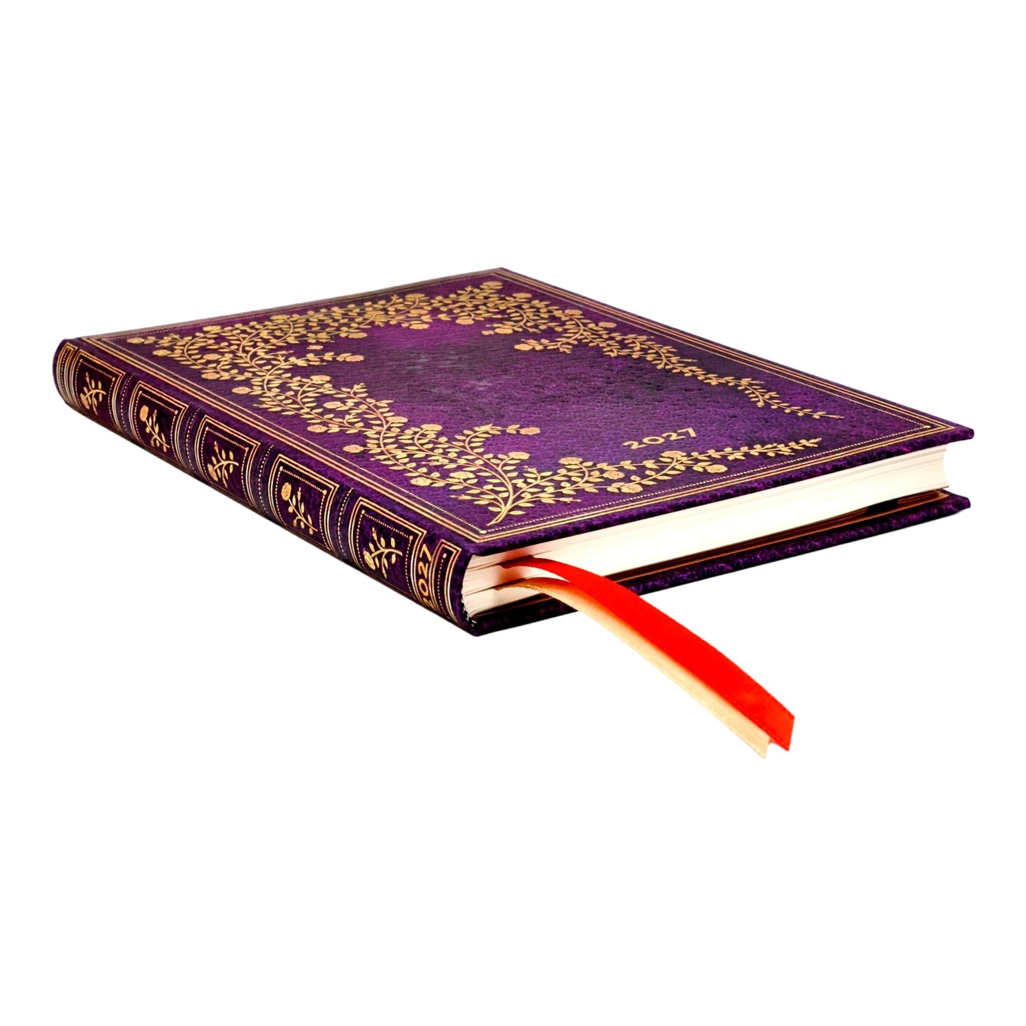 Agenda de 12 Meses (Ene 27 - Dic 27) Rosa neoyorquina Midi (125x180mm) Apaisada de 176 páginas Paperblanks morado Morado-2