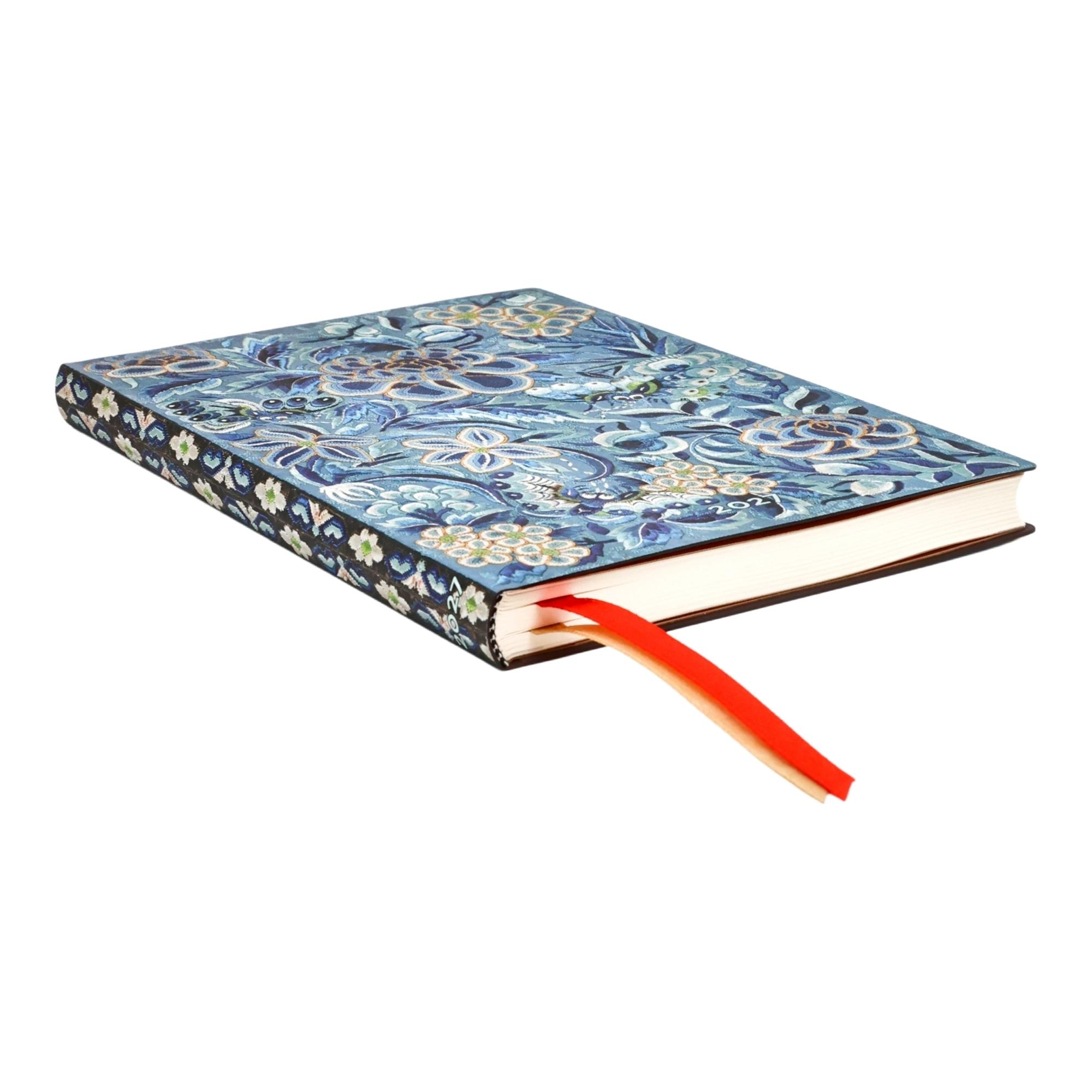 Agenda Flexi de 12 Meses (Ene 27 - Dic 27) Sauce Azul Midi (125x175mm) Apaisada de 176 páginas Paperblanks azul Azul-2
