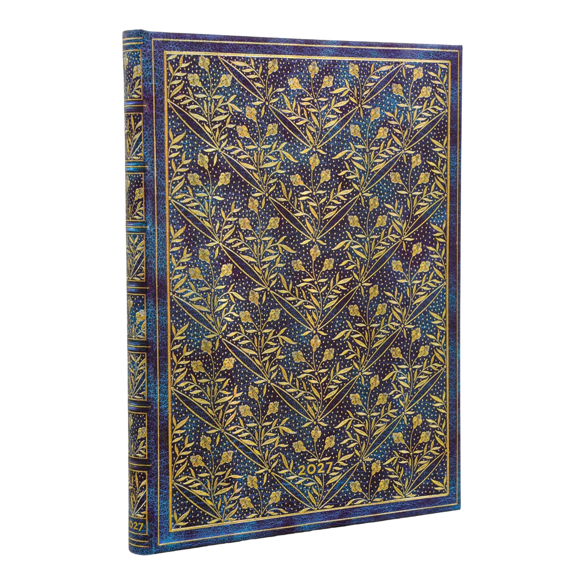 Agenda de 12 Meses (Ene 27 - Dic 27) Canción de flores silvestres Ultra (175x230mm) Vertical de 176 páginas Paperblanks azul Azul-1