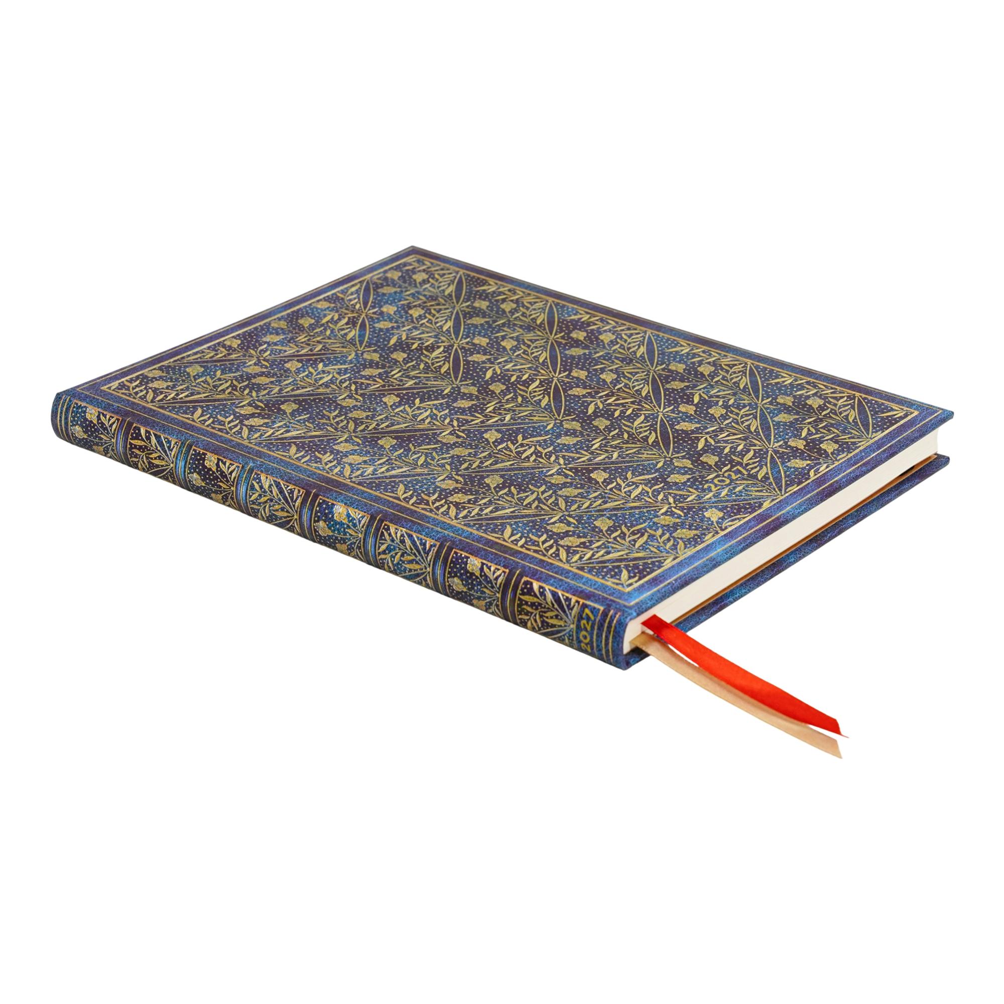 Agenda de 12 Meses (Ene 27 - Dic 27) Canción de flores silvestres Ultra (175x230mm) Vertical de 176 páginas Paperblanks azul Azul-2