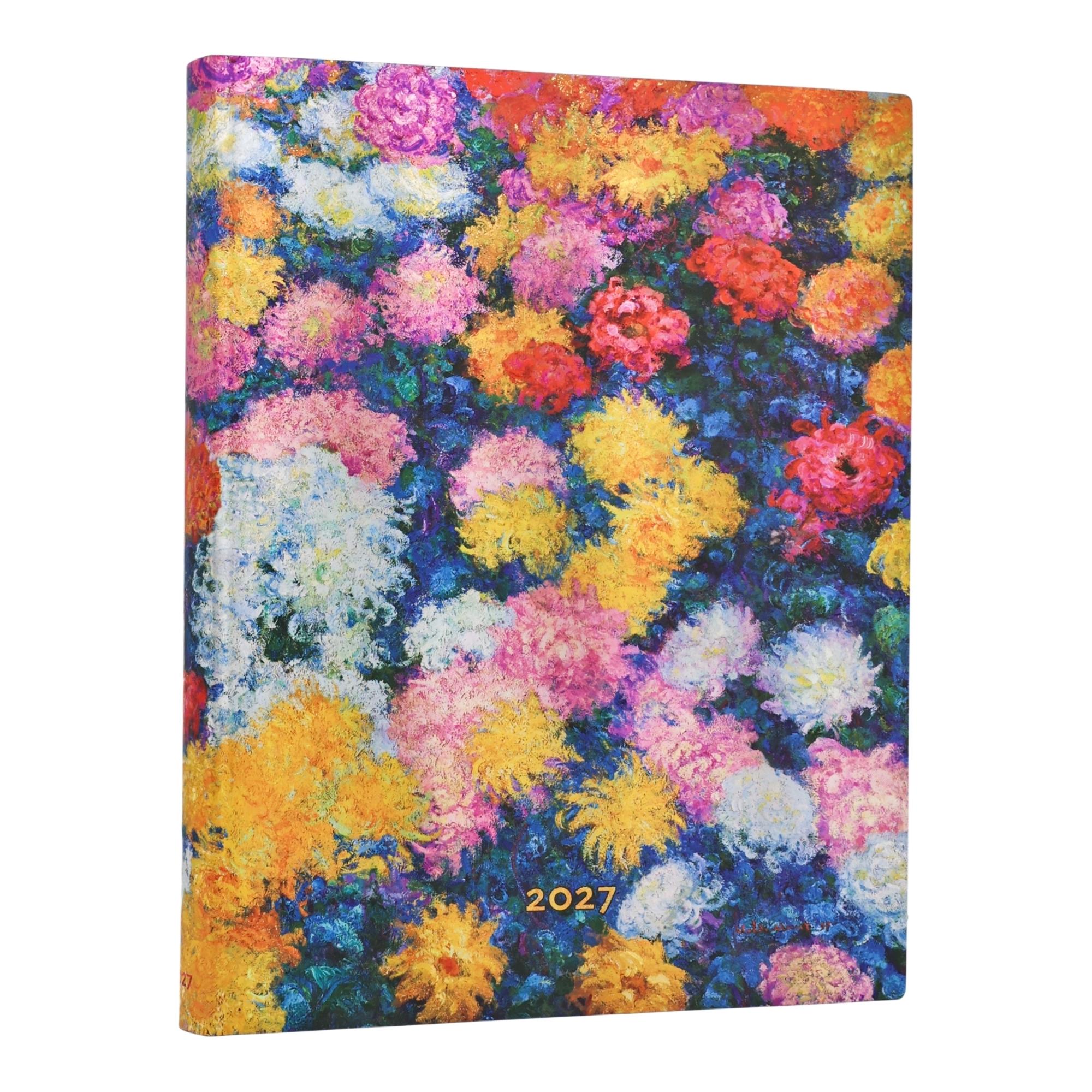 Agenda Flexi de 12 Meses (Ene 27 - Dic 27) Crisantemos de Monet Ultra (175x225mm) D/P de 432 páginas Paperblanks multicolor Multicolor-1