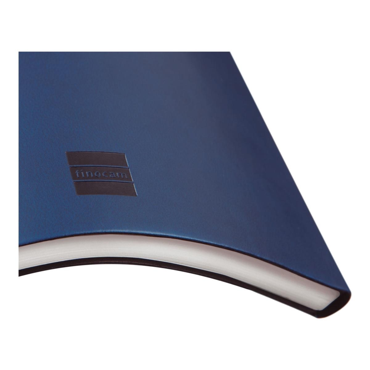 Agenda encuadernada año 2027 Dynamic Mara Y10-140x204 mm Semana Vista Vertical Finocam azul castellano multilingüe Azul-6