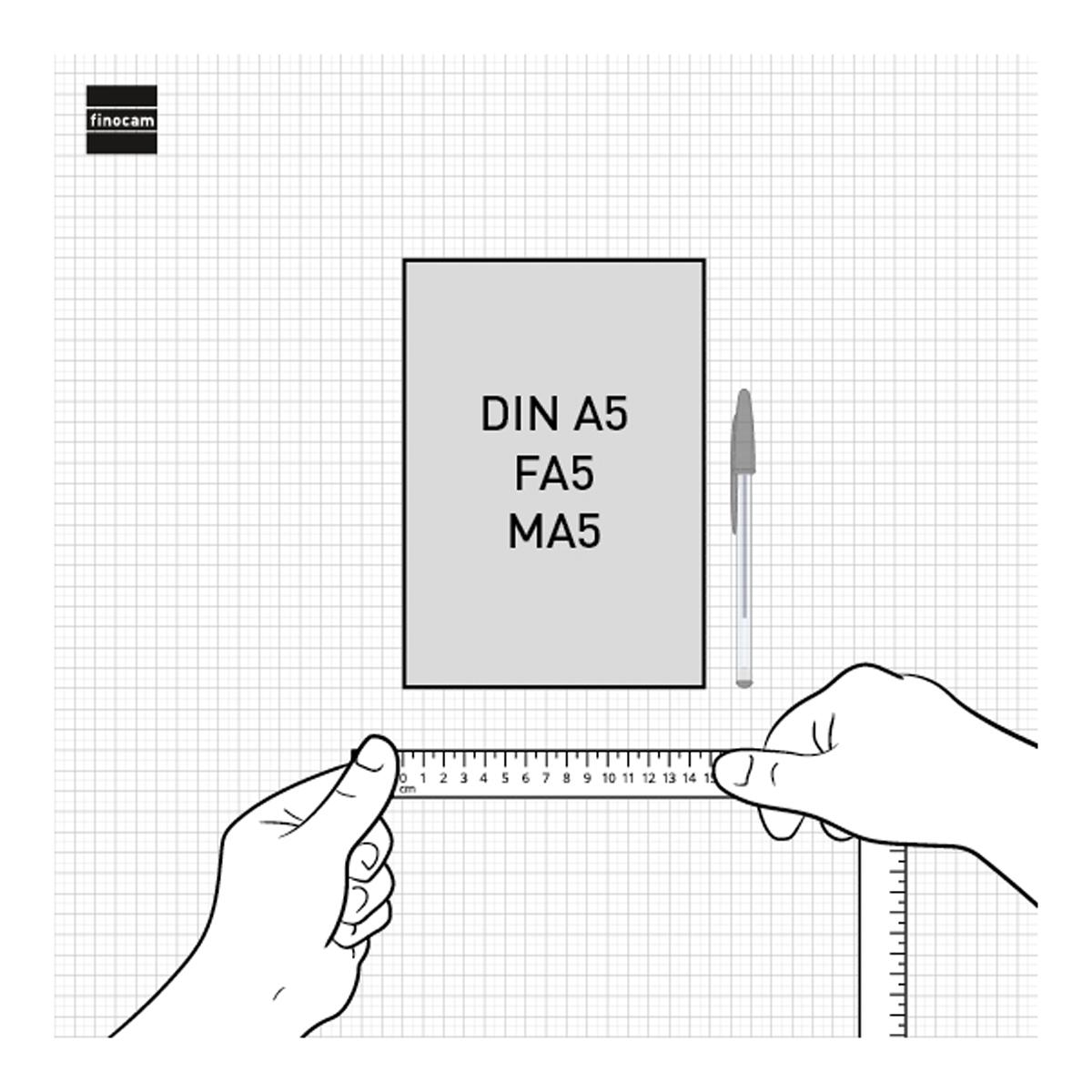 Agenda Encadernada 2027 Flexi Lisa FA5-148x210 mm Semanal Vertical Finocam Azul Multilingue Azul-7