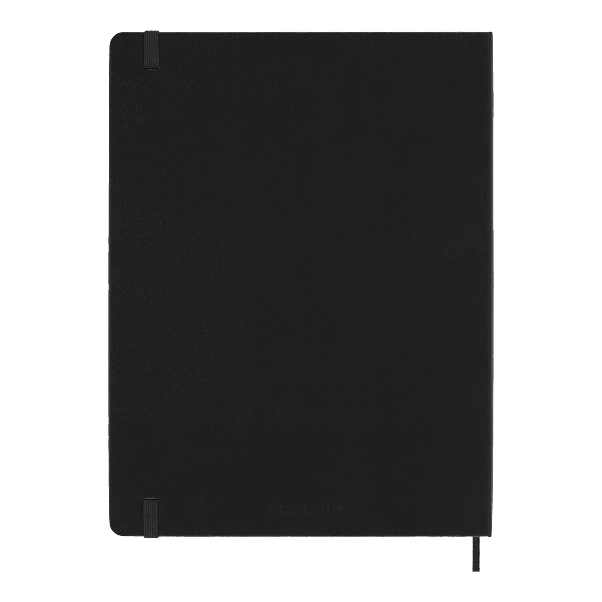 Agenda extralarge 2027 semana vista tapa dura Moleskine negro en inglés Negro-7