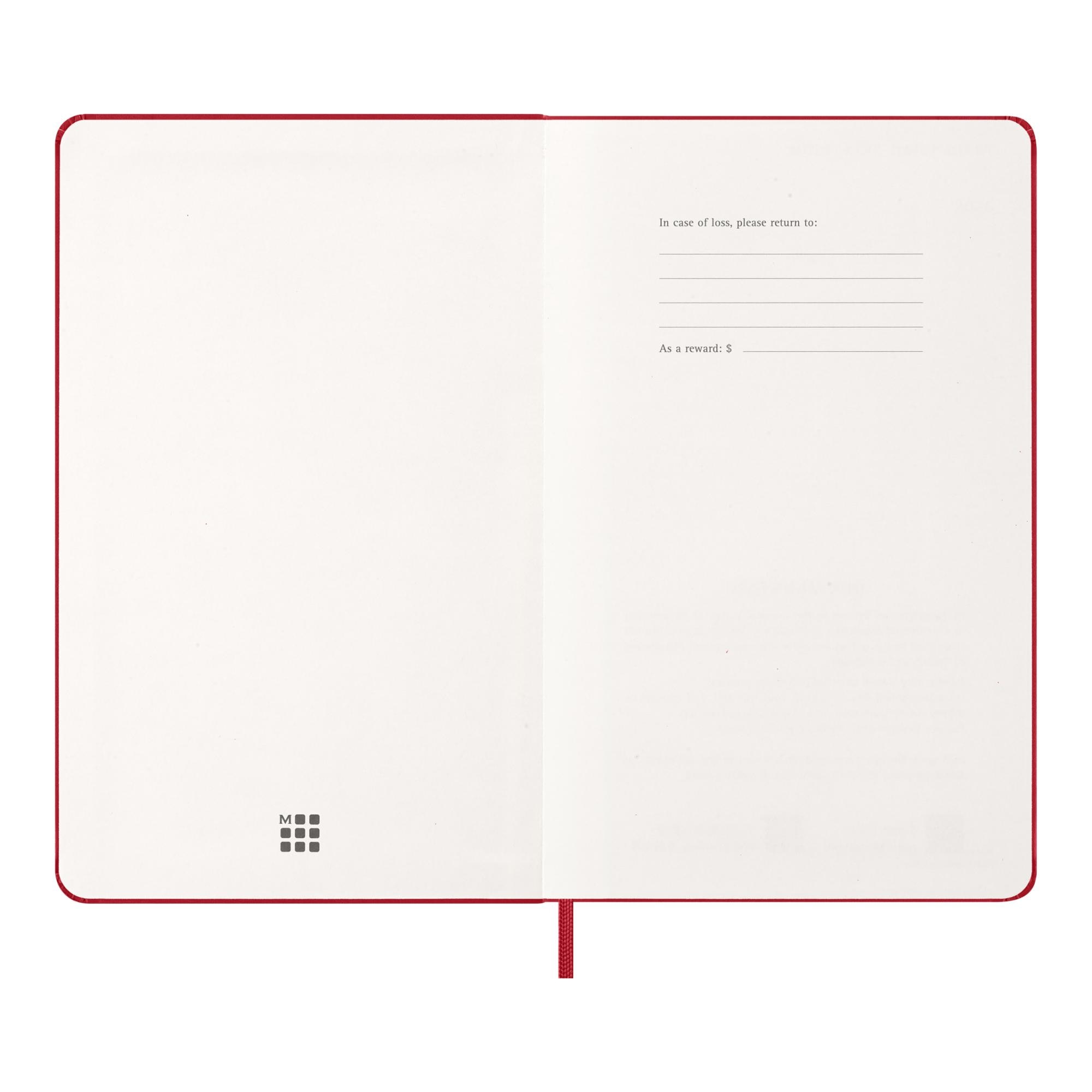 Imagen 3 de Agenda large 2027 semana vista tapa dura Moleskine rojo en inglés Rojo