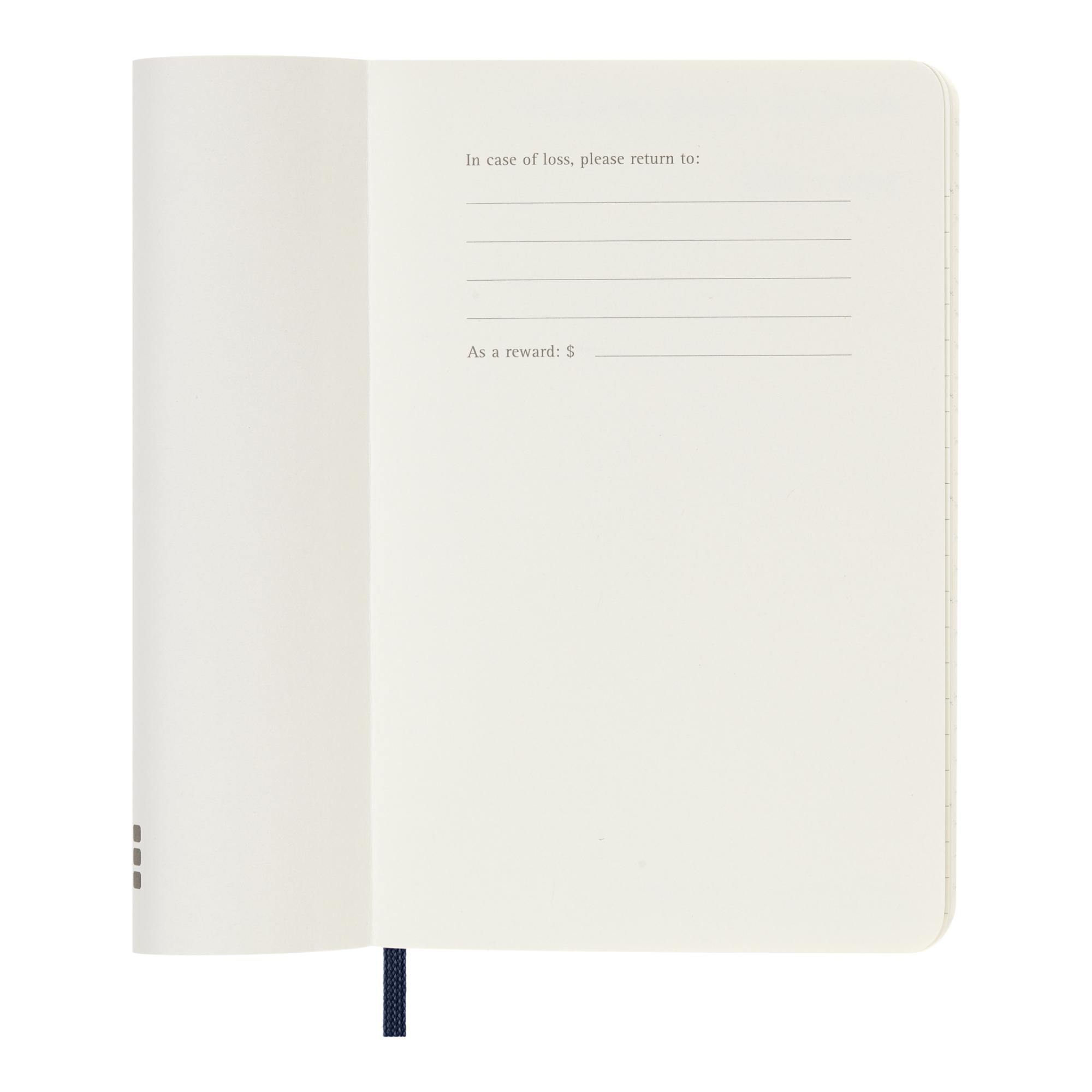 Agenda pocket 2027 semana vista tapa blanda Moleskine azul zafiro en inglés Azul-3