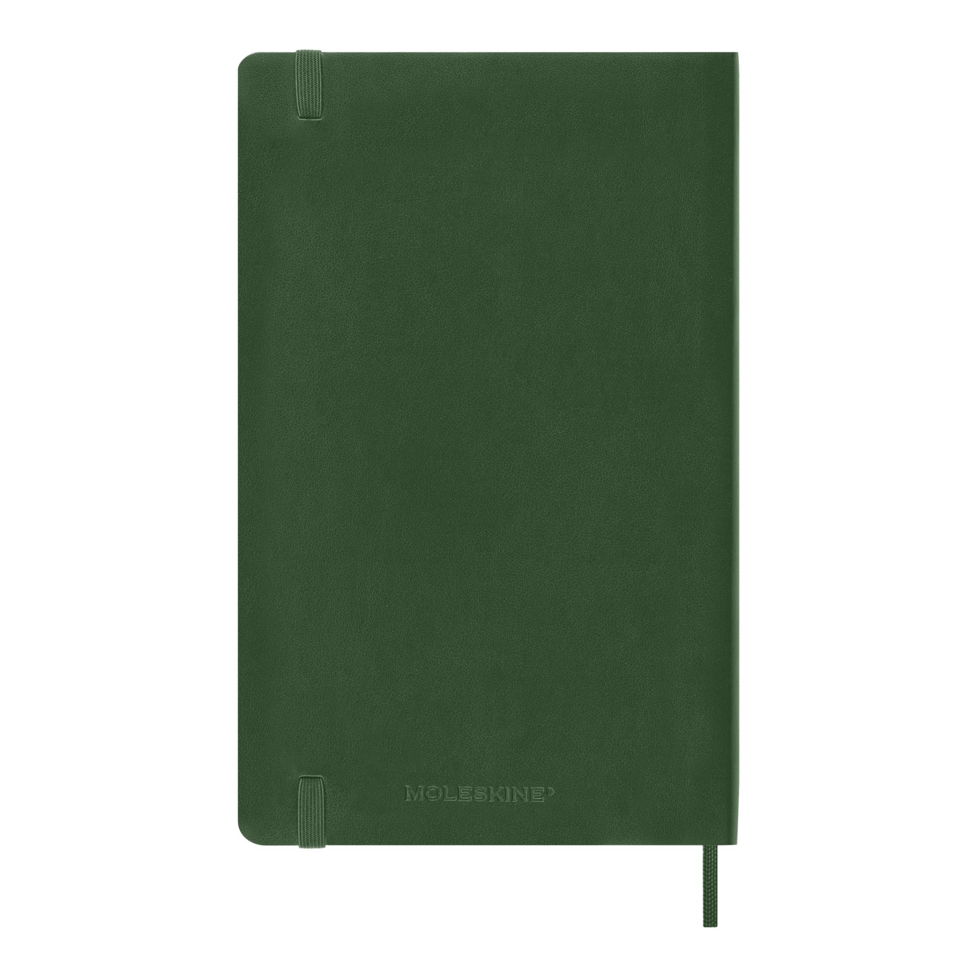 Imagen 7 de Agenda large 2027 semana vista tapa blanda Moleskine verde mirto en inglés Verde