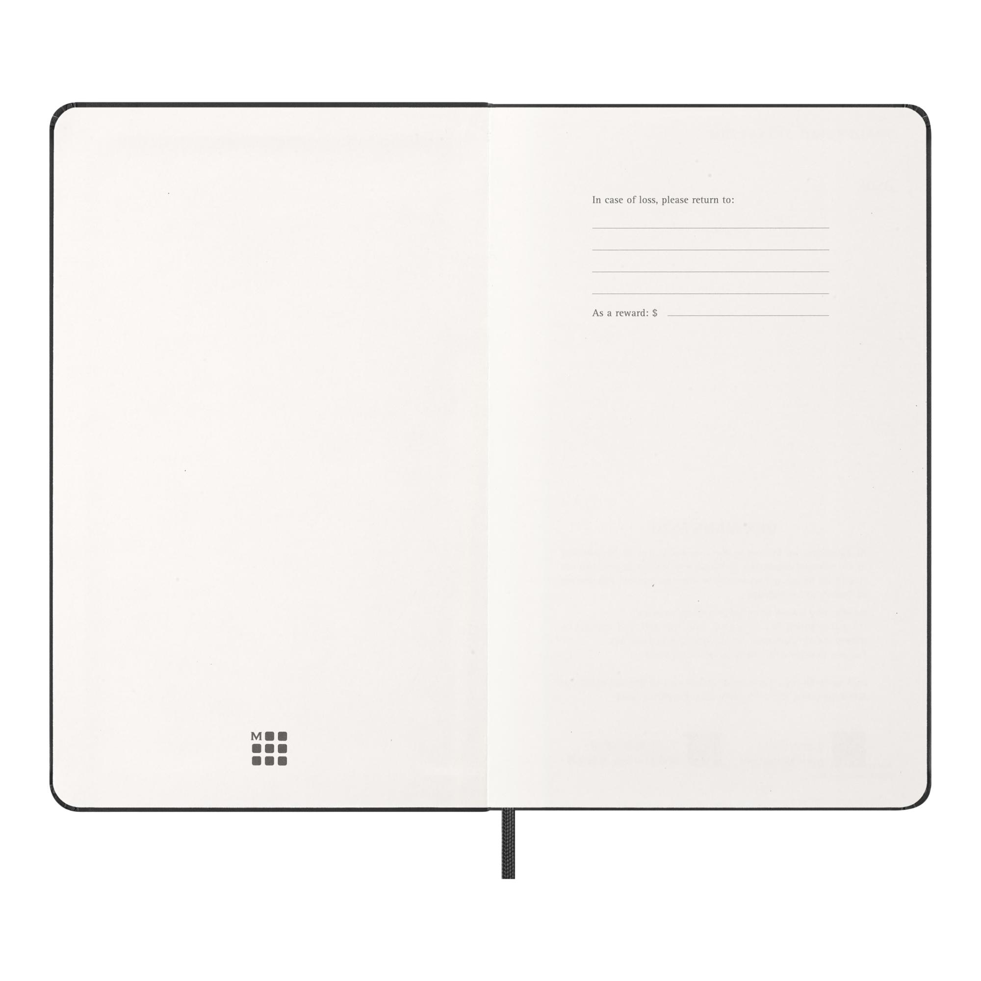 Agenda large 2027 día página tapa dura Moleskine negro en inglés Negro-3