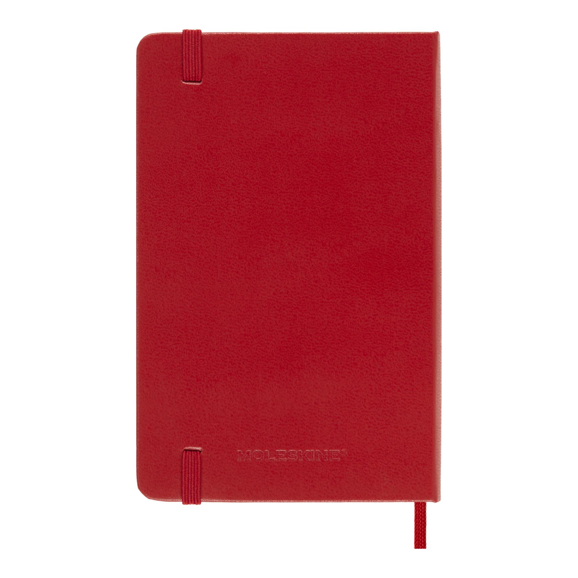 Agenda Classic 2027 de bolso Agenda diária, capa dura, 12 meses, Vermelho Escarlate Vermelho-7