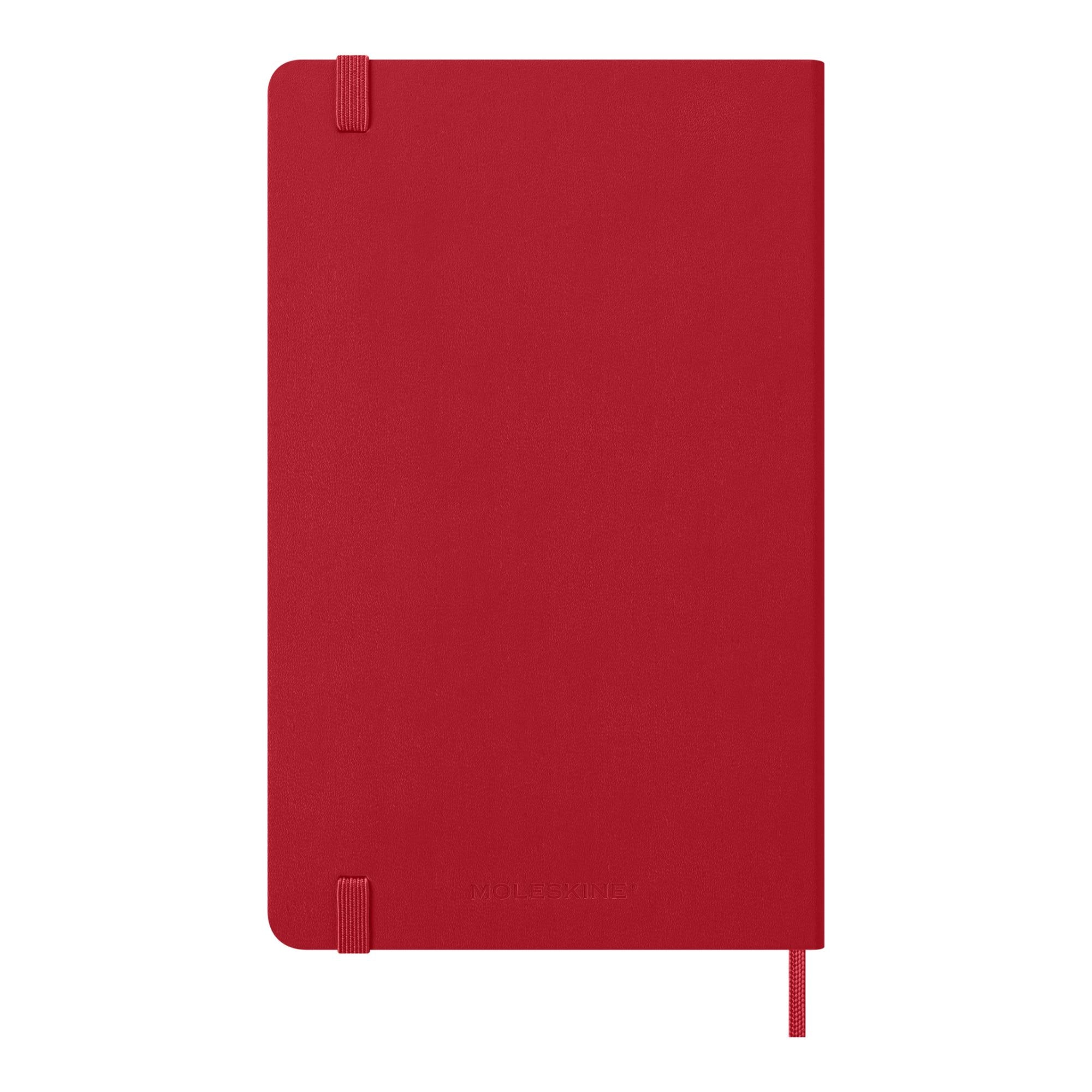 Agenda large 2027 día página tapa dura Moleskine rojo en inglés Rojo-7