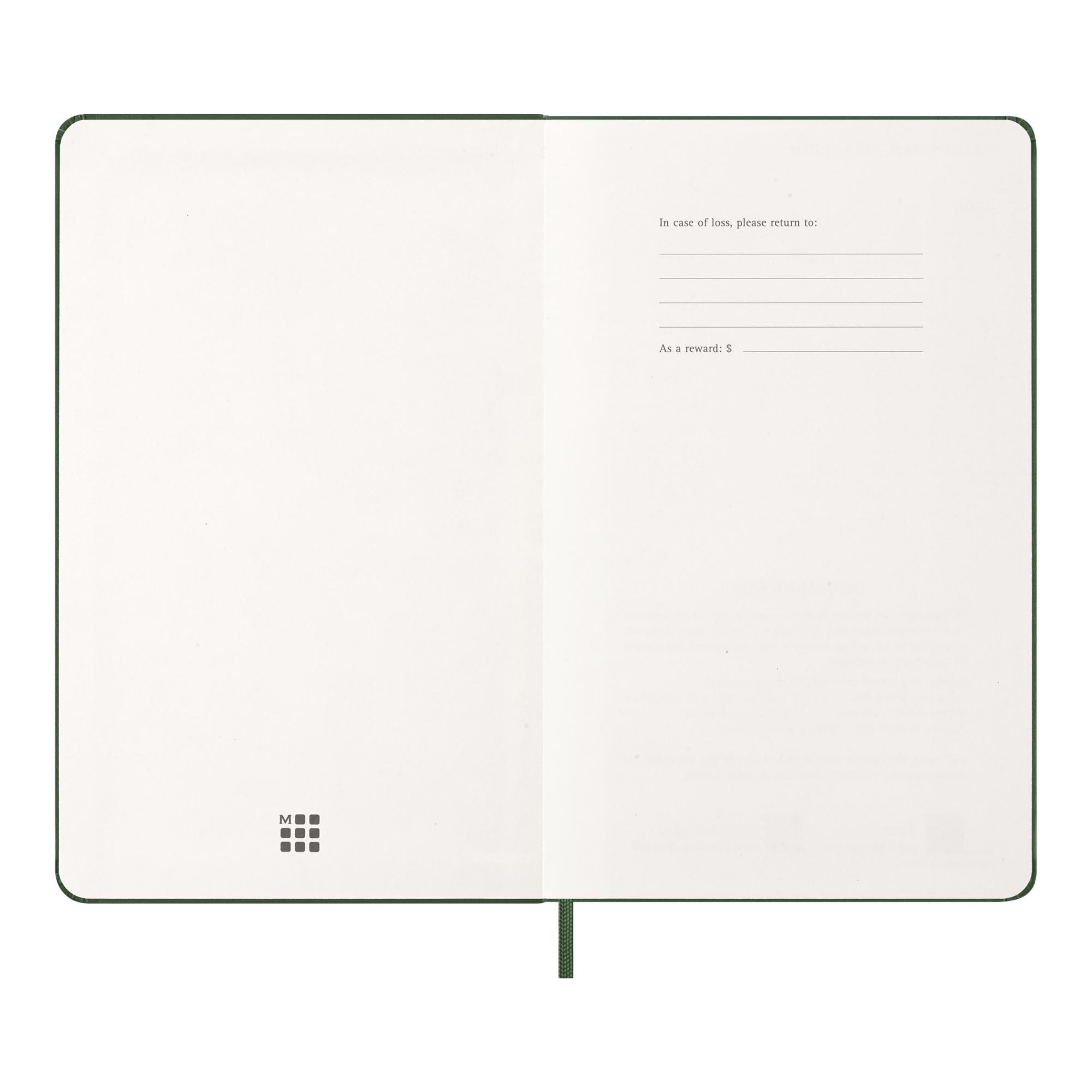 Agenda large 2027 día página tapa dura Moleskine verde mirto en inglés Verde-3