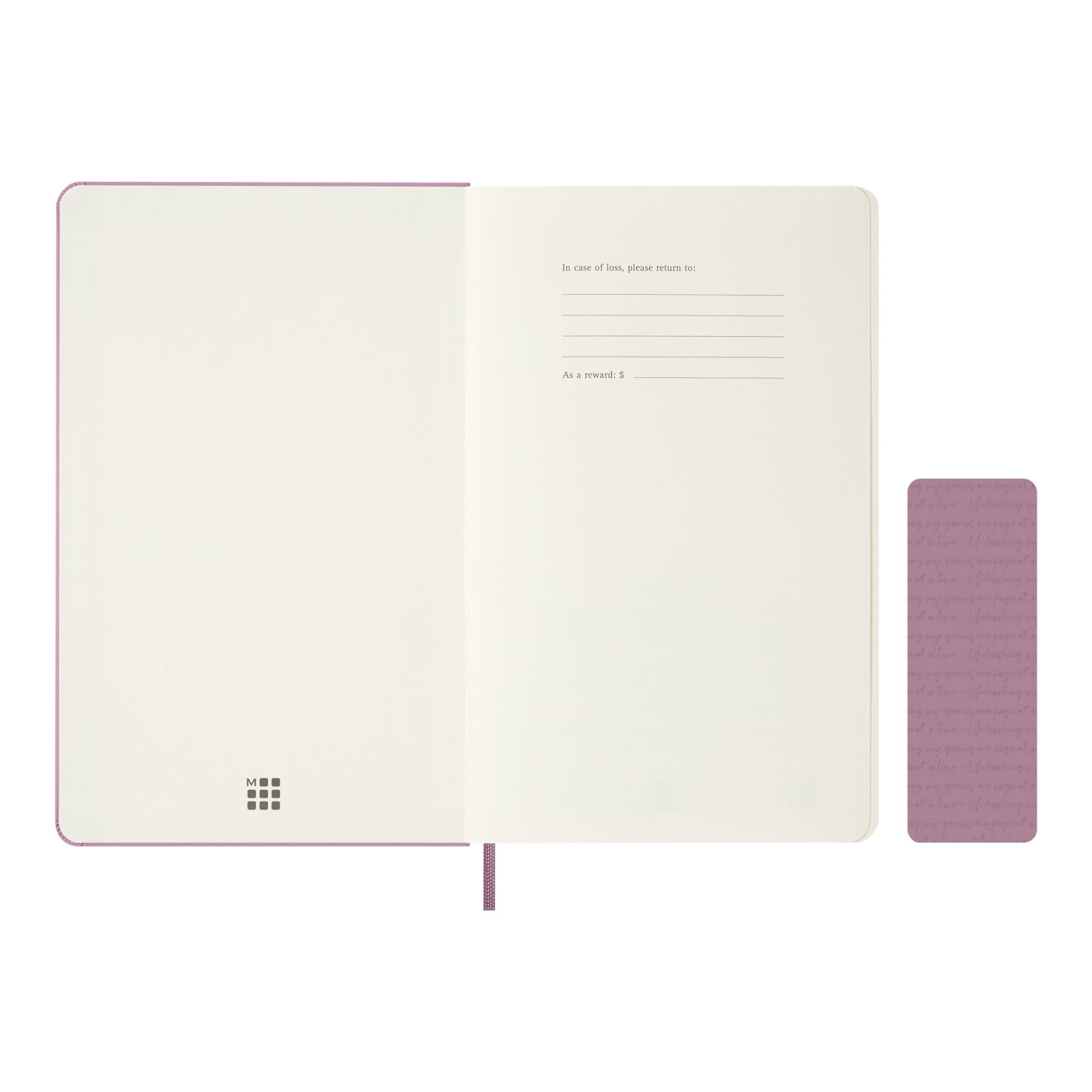 Agenda large 2027 día página tapa dura Moleskine rosa majestuoso en inglés Rosa-3