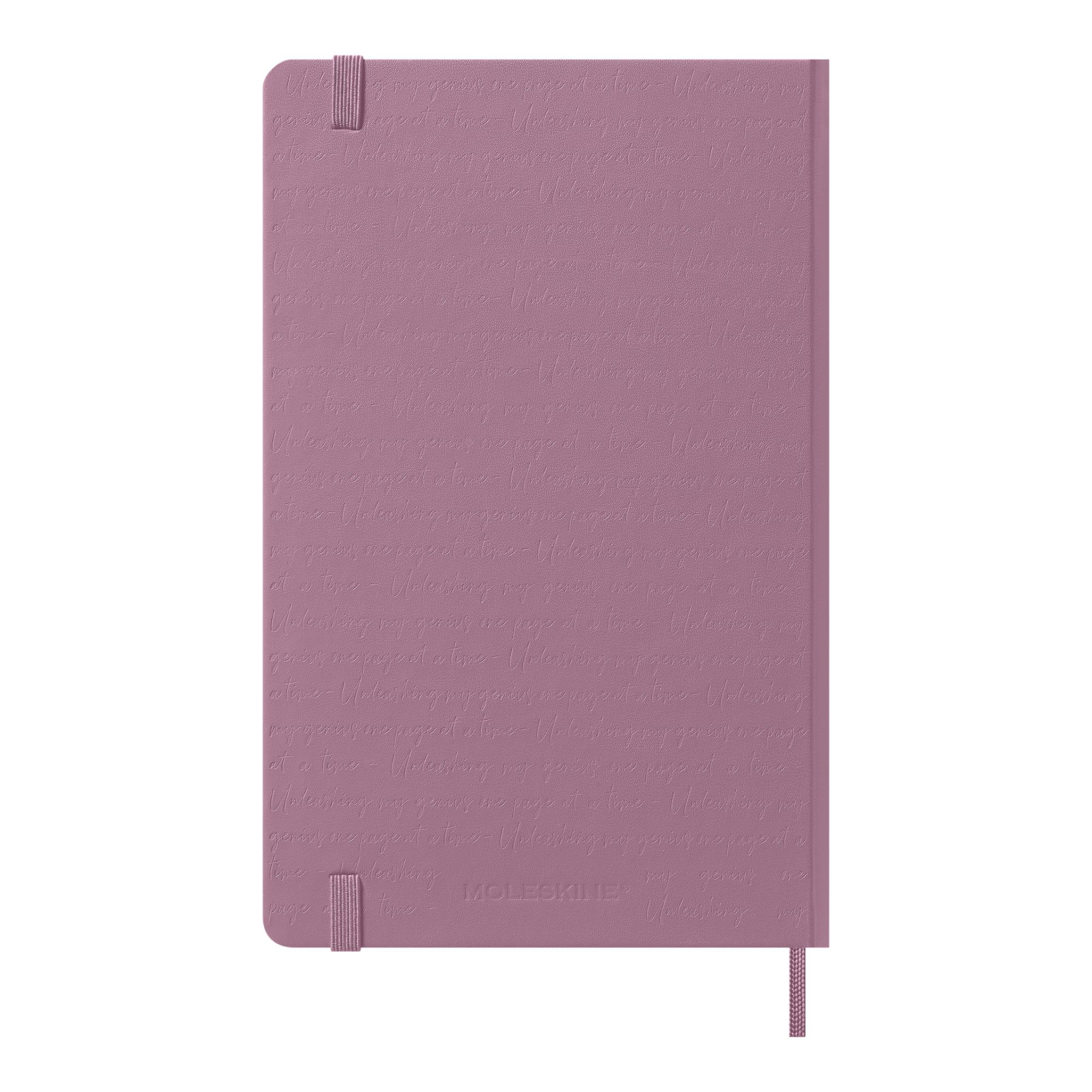 Agenda large 2027 día página tapa dura Moleskine rosa majestuoso en inglés Rosa-7