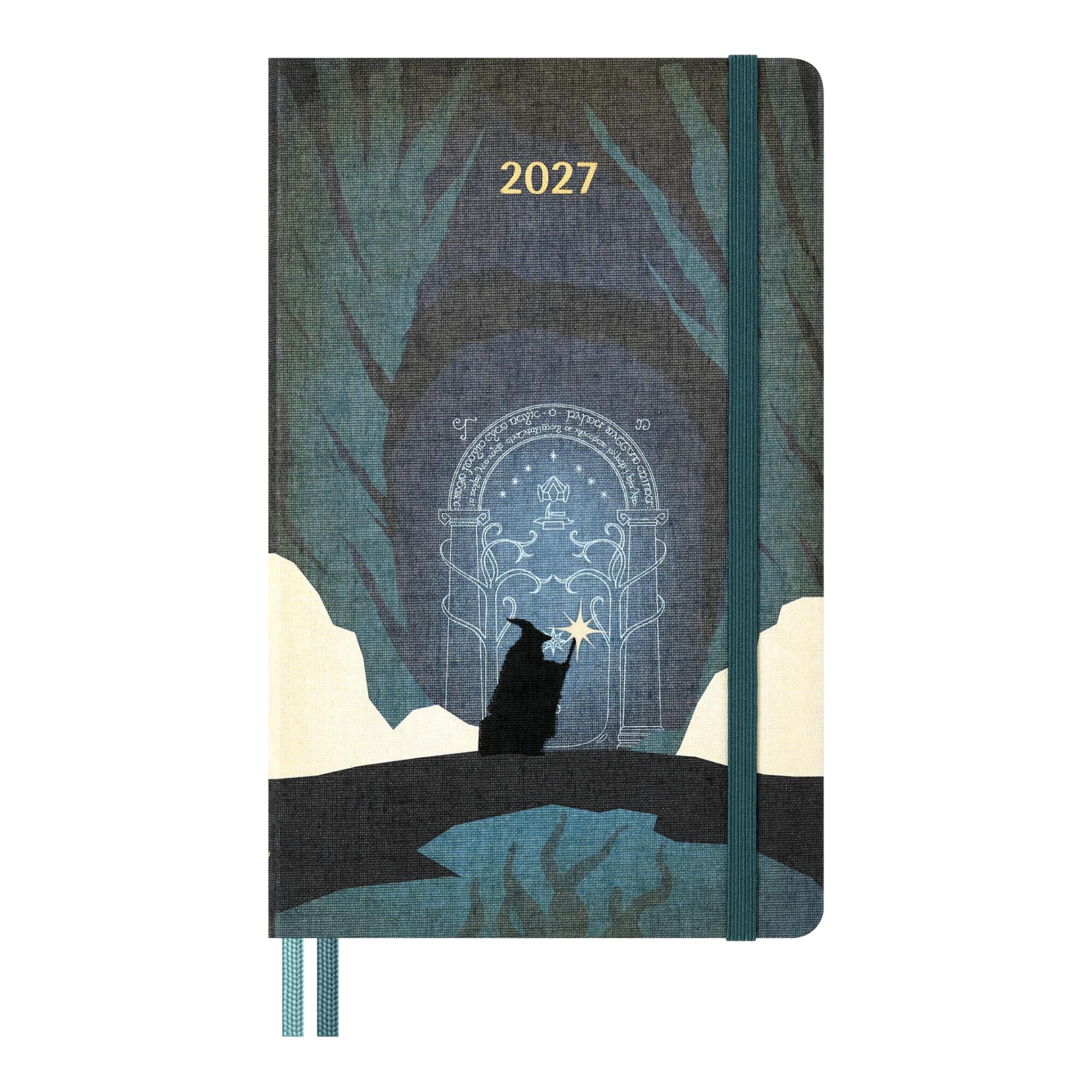 Agenda large 2027 semana vista tapa dura Señor de los Anillos  Moleskine muticolor en inglés Multicolor-1