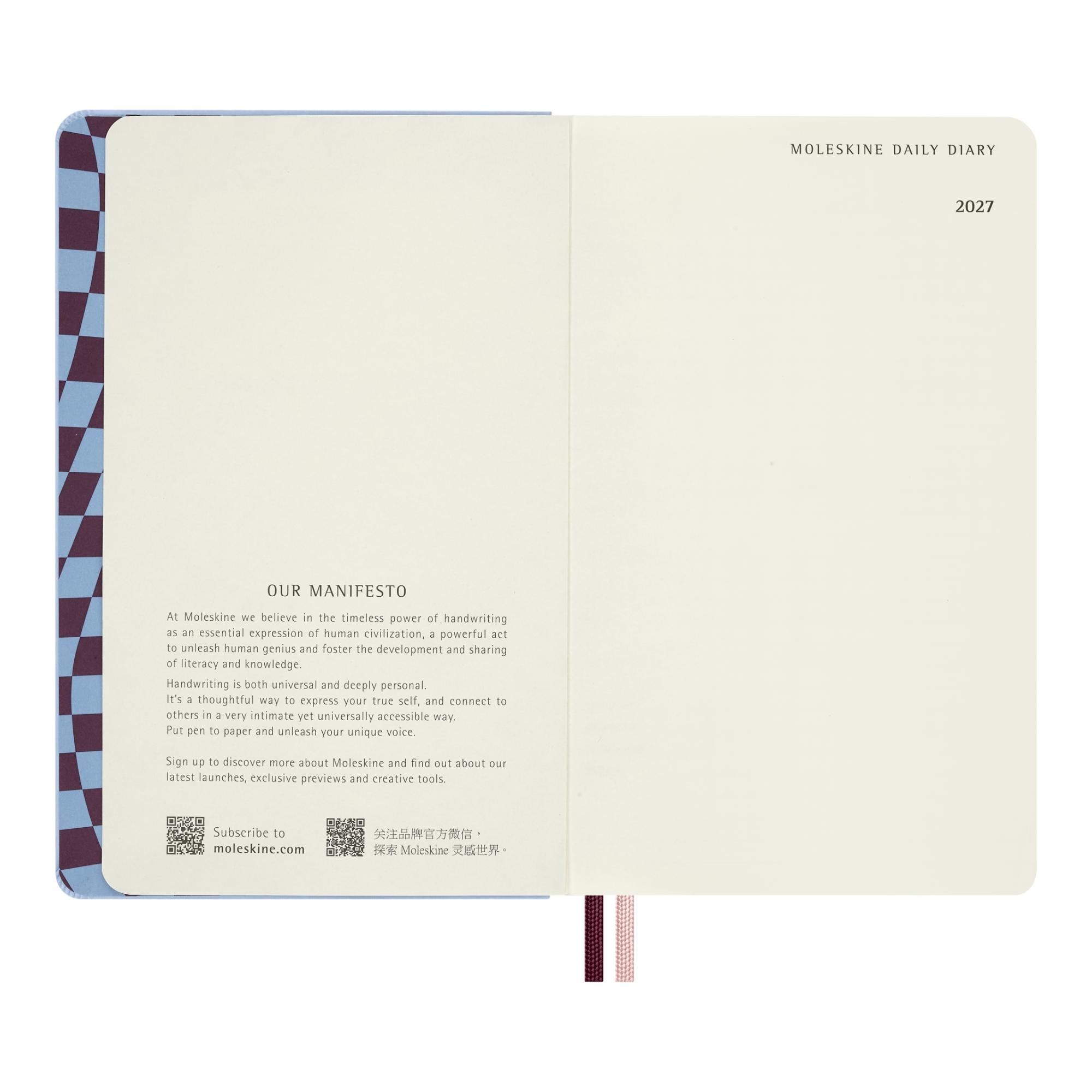 Agenda large 2027 día página Moleskine Alicia País Maravillas multicolor en inglés Multicolor-3