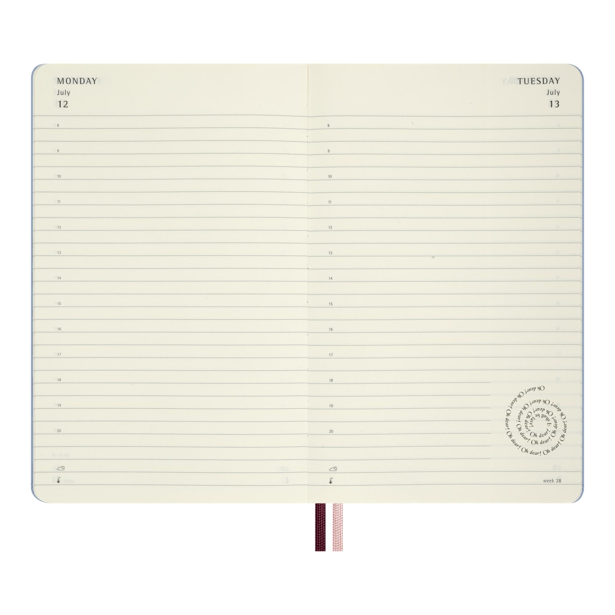 Agenda large 2027 día página Moleskine Alicia País Maravillas multicolor en inglés Multicolor-4