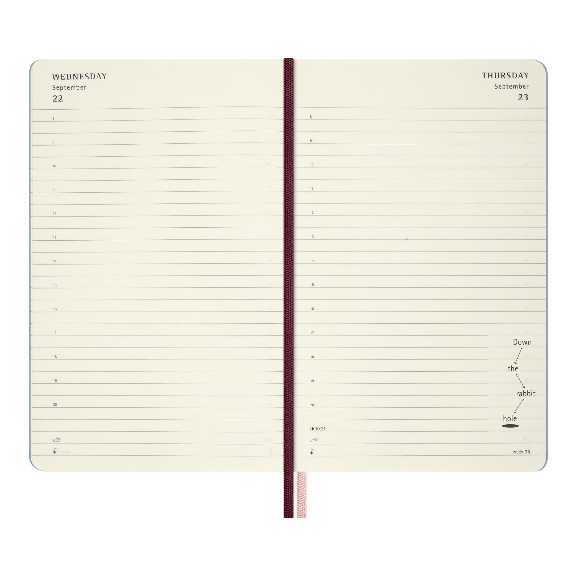 Agenda large 2027 día página Moleskine Alicia País Maravillas multicolor en inglés Multicolor-5