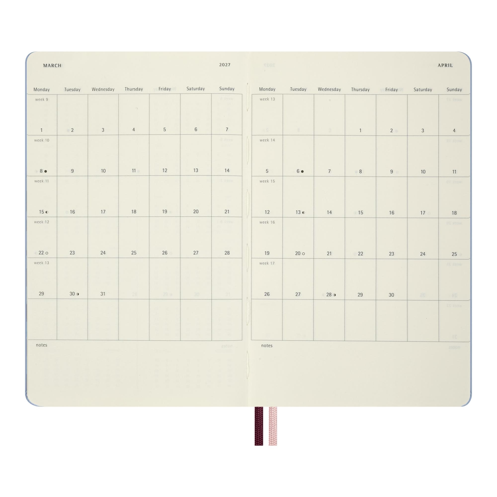 Agenda large 2027 día página Moleskine Alicia País Maravillas multicolor en inglés Multicolor-6