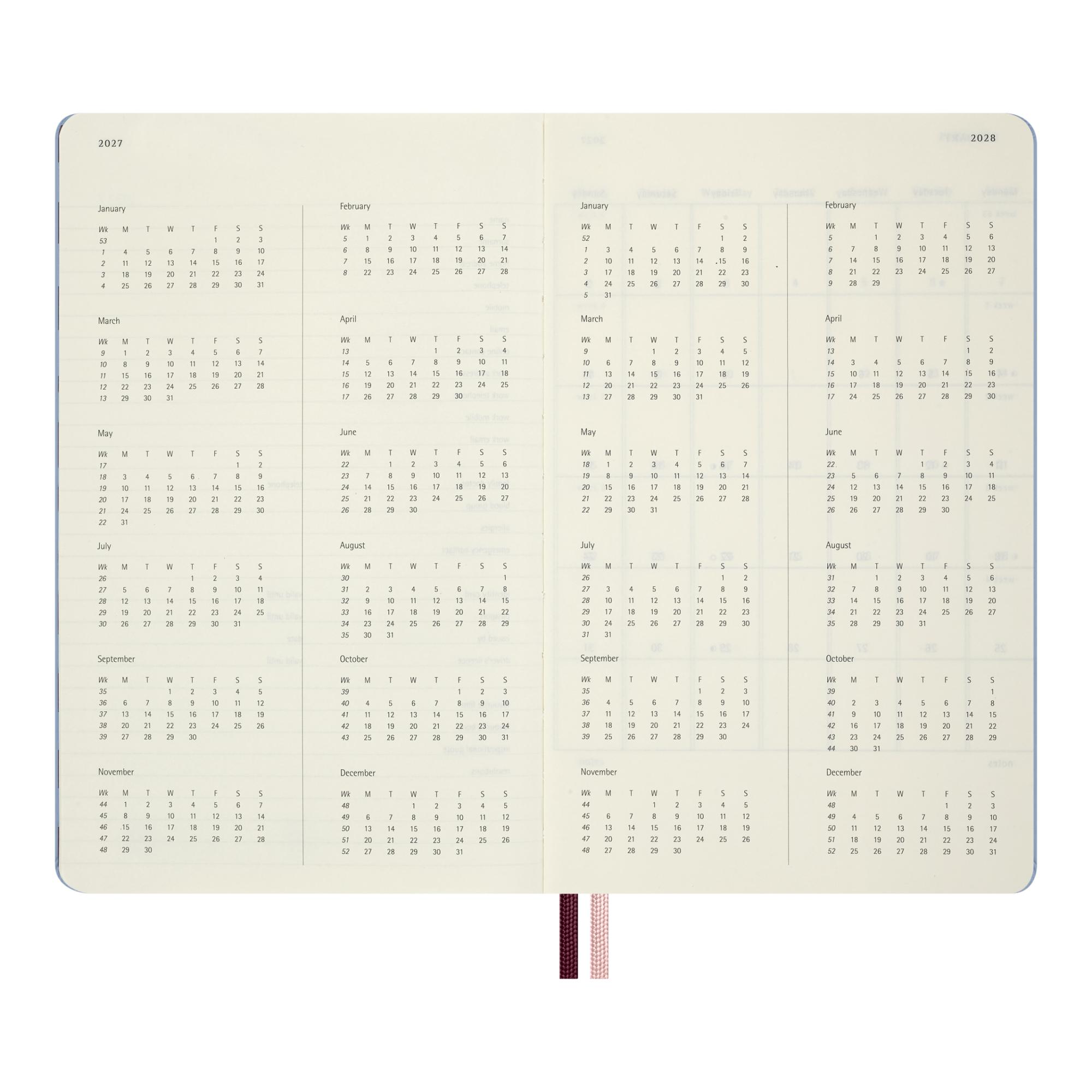 Agenda large 2027 día página Moleskine Alicia País Maravillas multicolor en inglés Multicolor-7