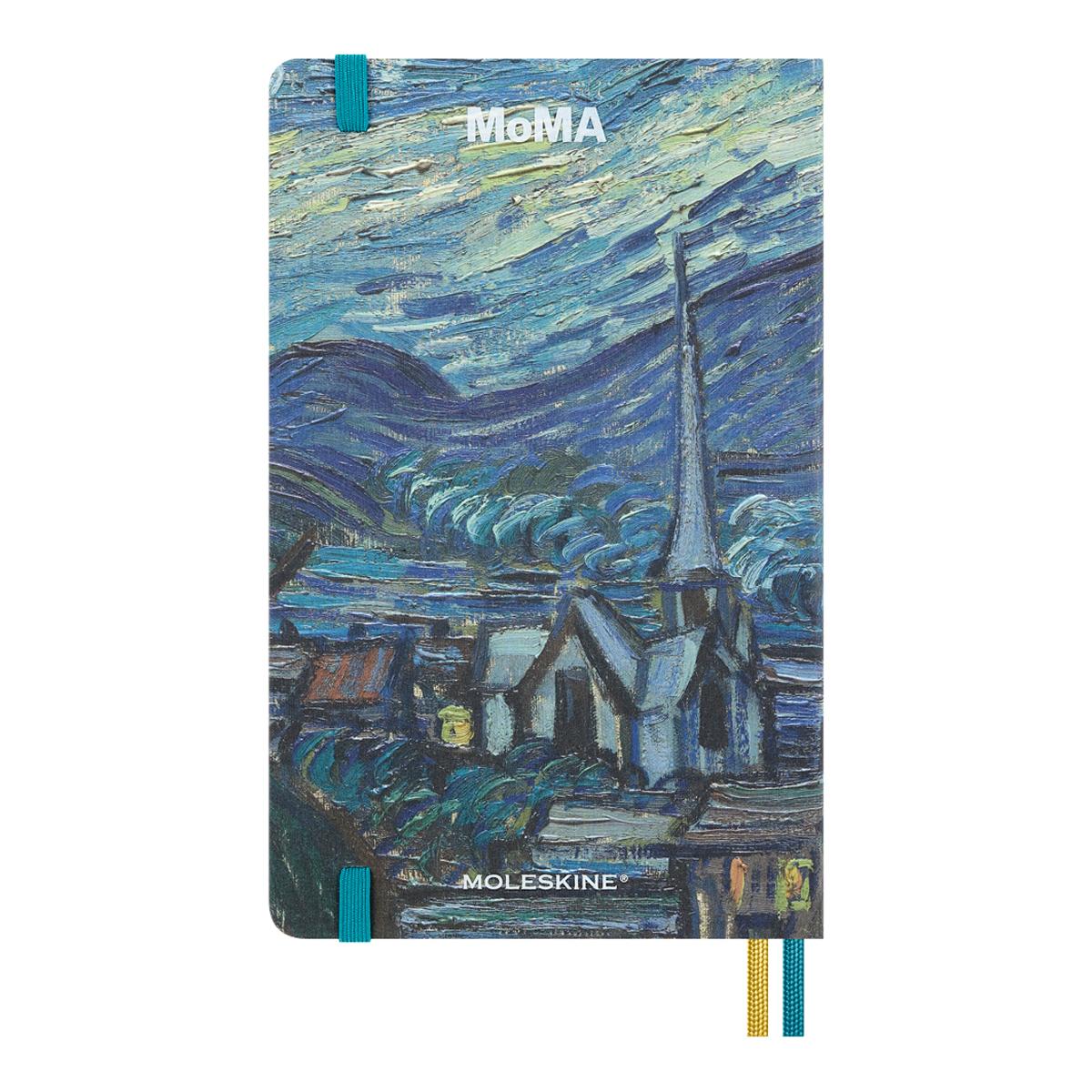 Agenda large 2027 semana vista MoMA Van Gogh Moleskine en inglés Multicolor-3