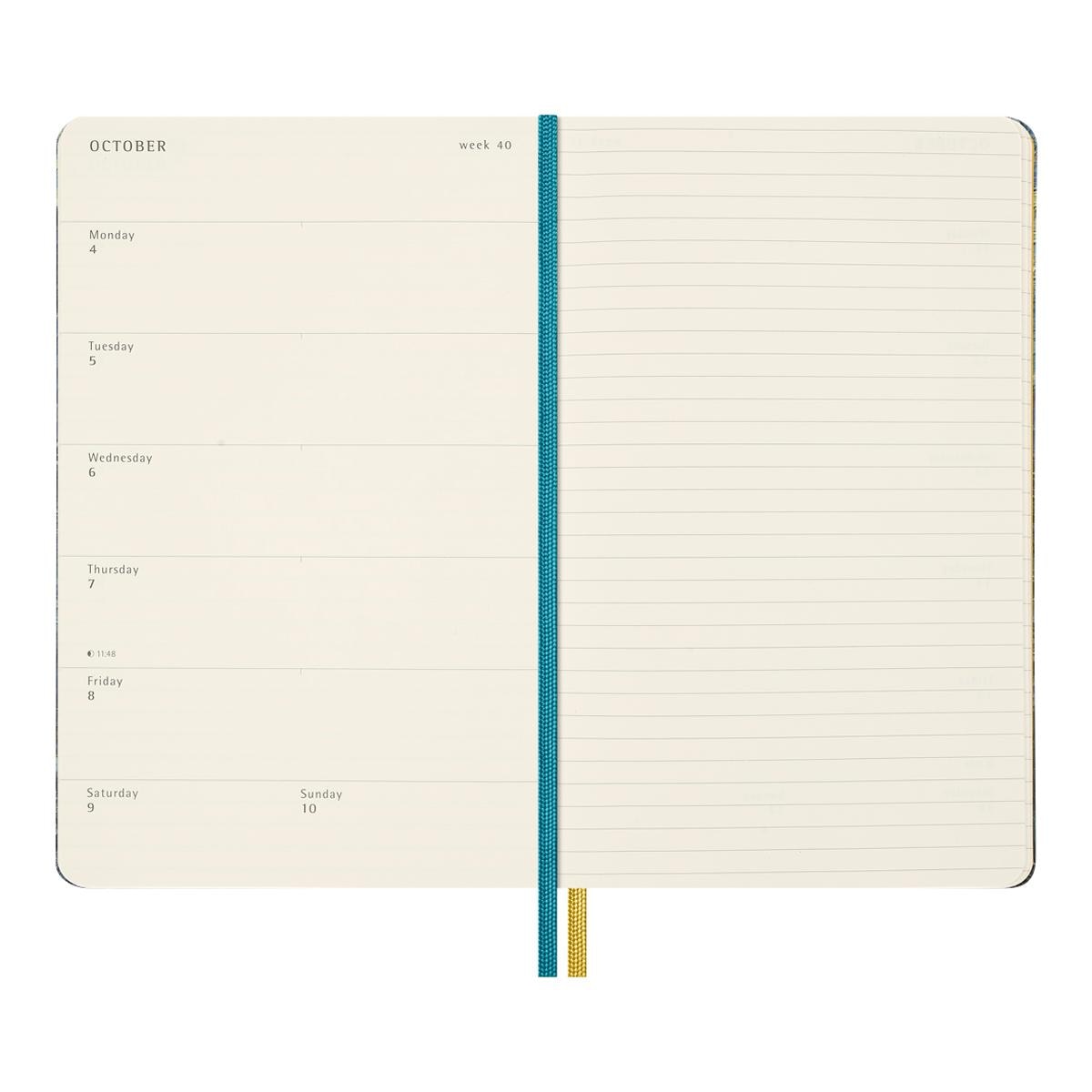 Agenda large 2027 semana vista MoMA Van Gogh Moleskine en inglés Multicolor-6