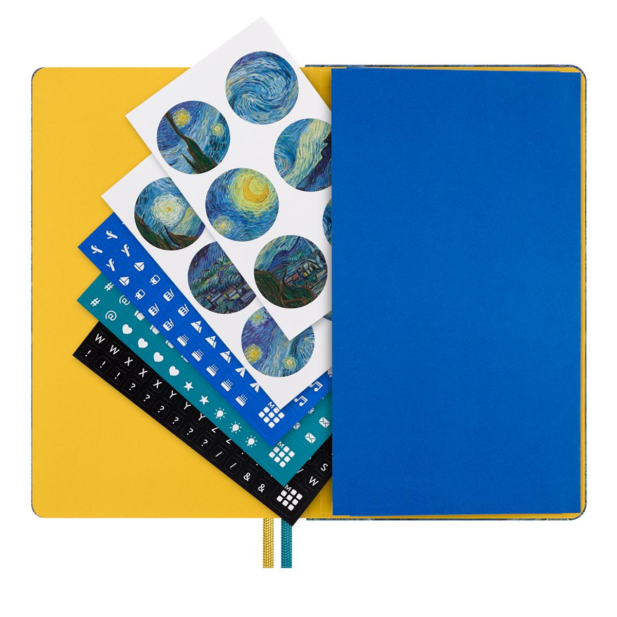 Agenda large 2027 semana vista MoMA Van Gogh Moleskine en inglés Multicolor-7
