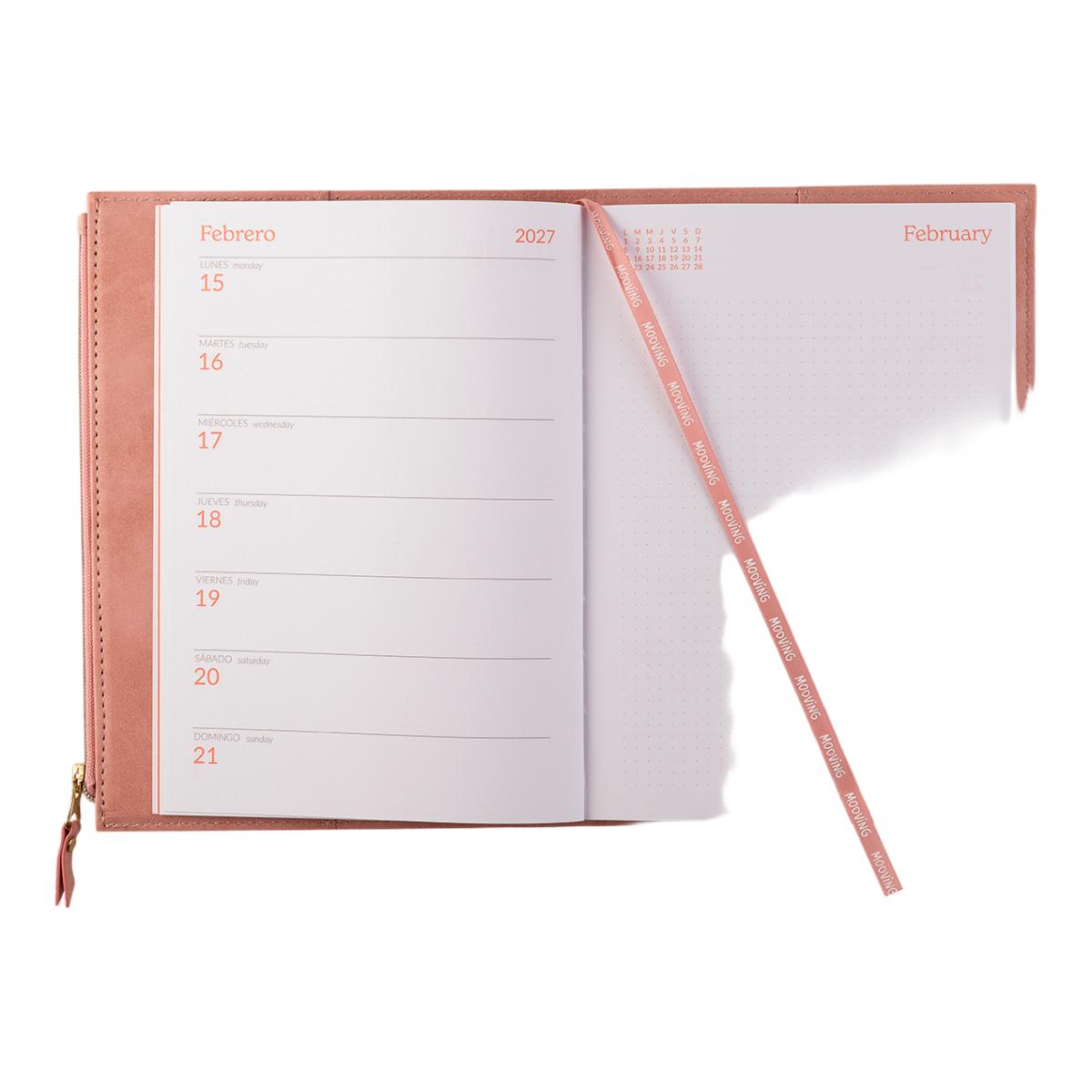 Agenda 2027 15x21 S.V. Boheme MOOVING Rosa / Branco-3