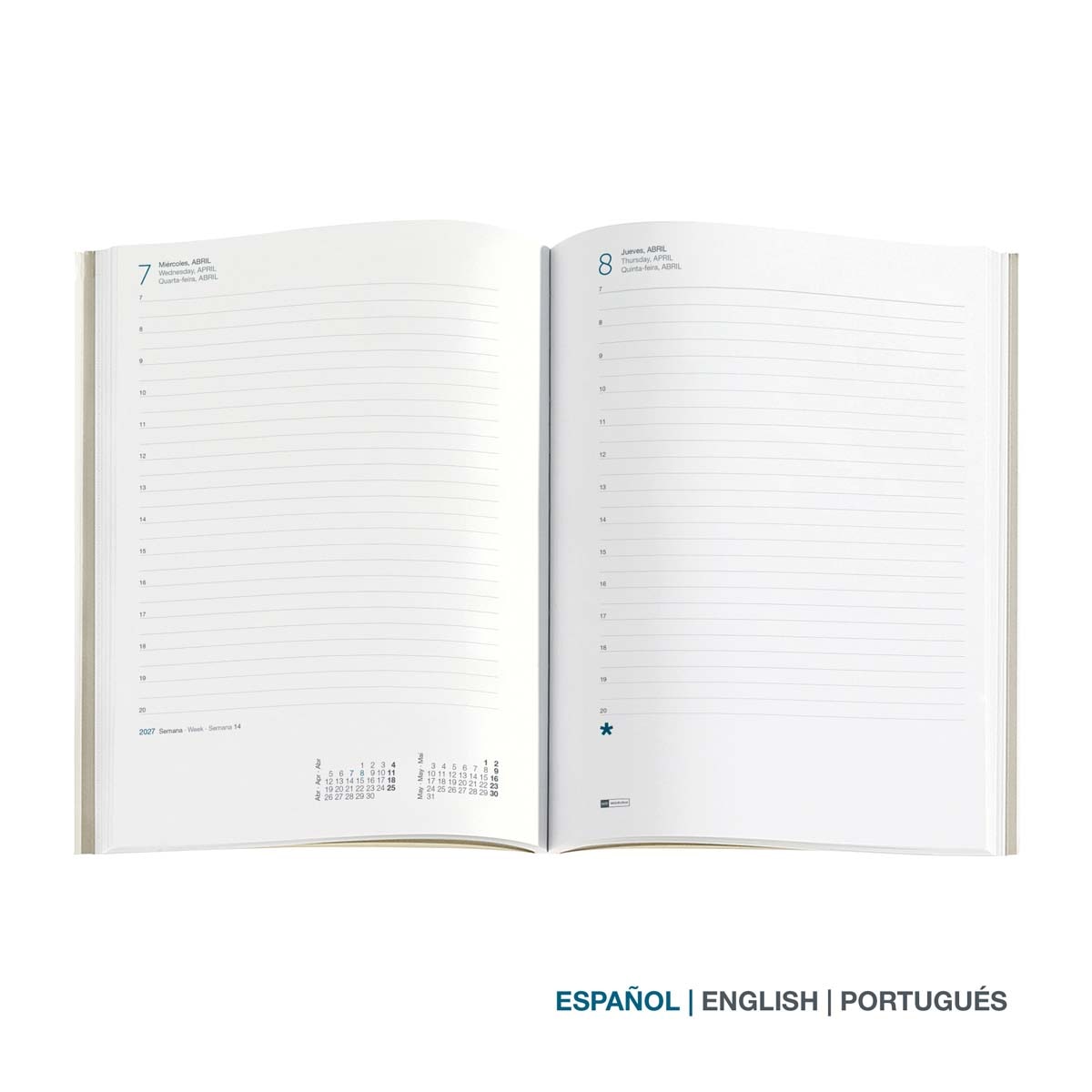 Agenda Plus 1 día por página Camuflaje 2027 Miquelrius Multicolor-3