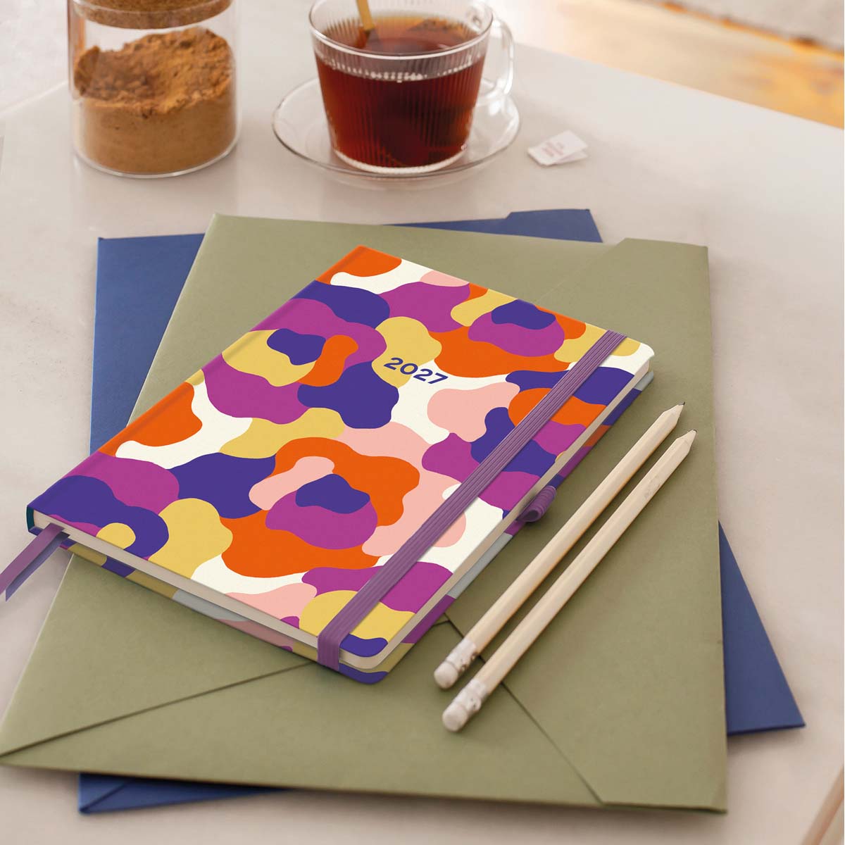 Agenda Plus 1 día por página Camuflaje 2027 Miquelrius Multicolor-8