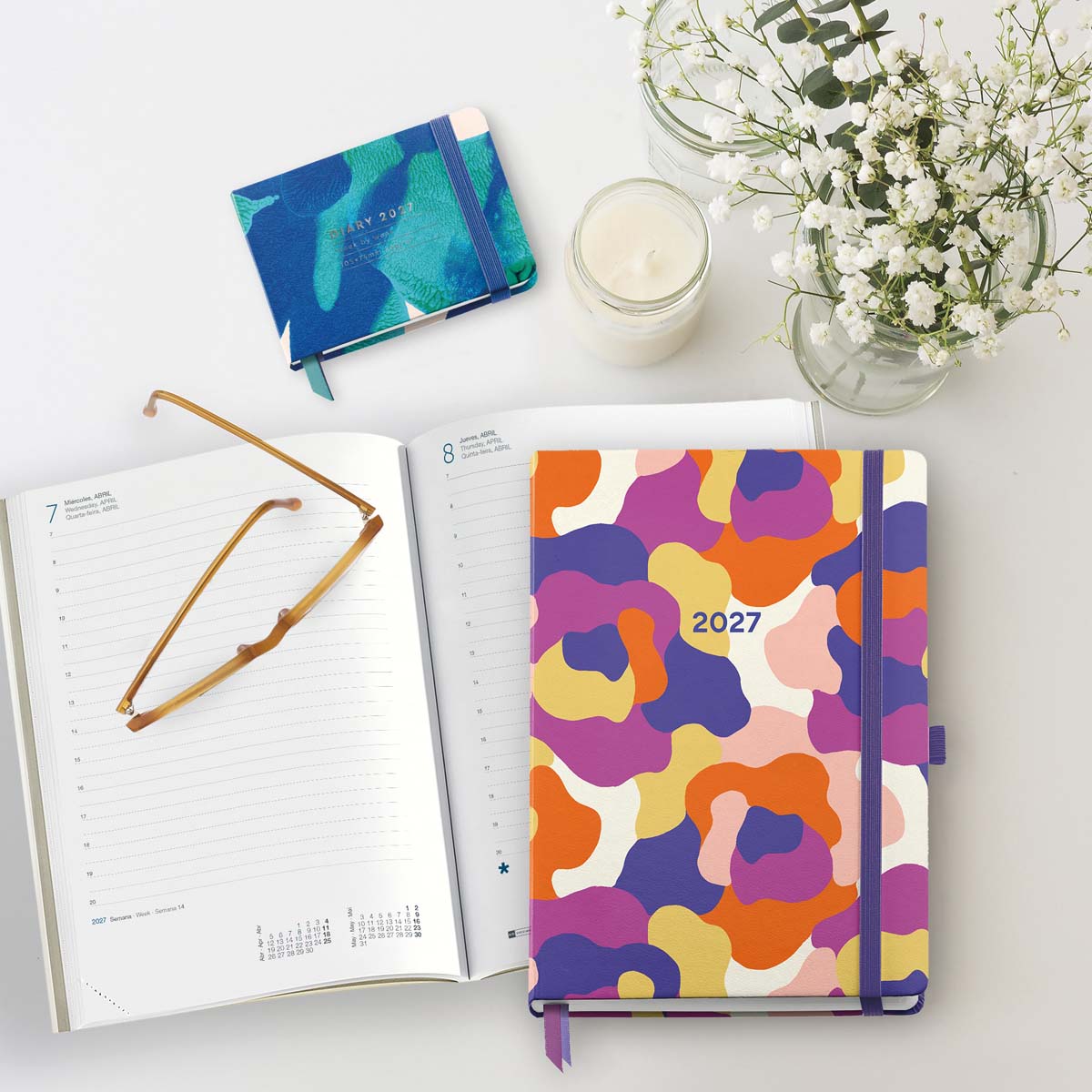 Agenda Plus 1 día por página Camuflaje 2027 Miquelrius Multicolor-10