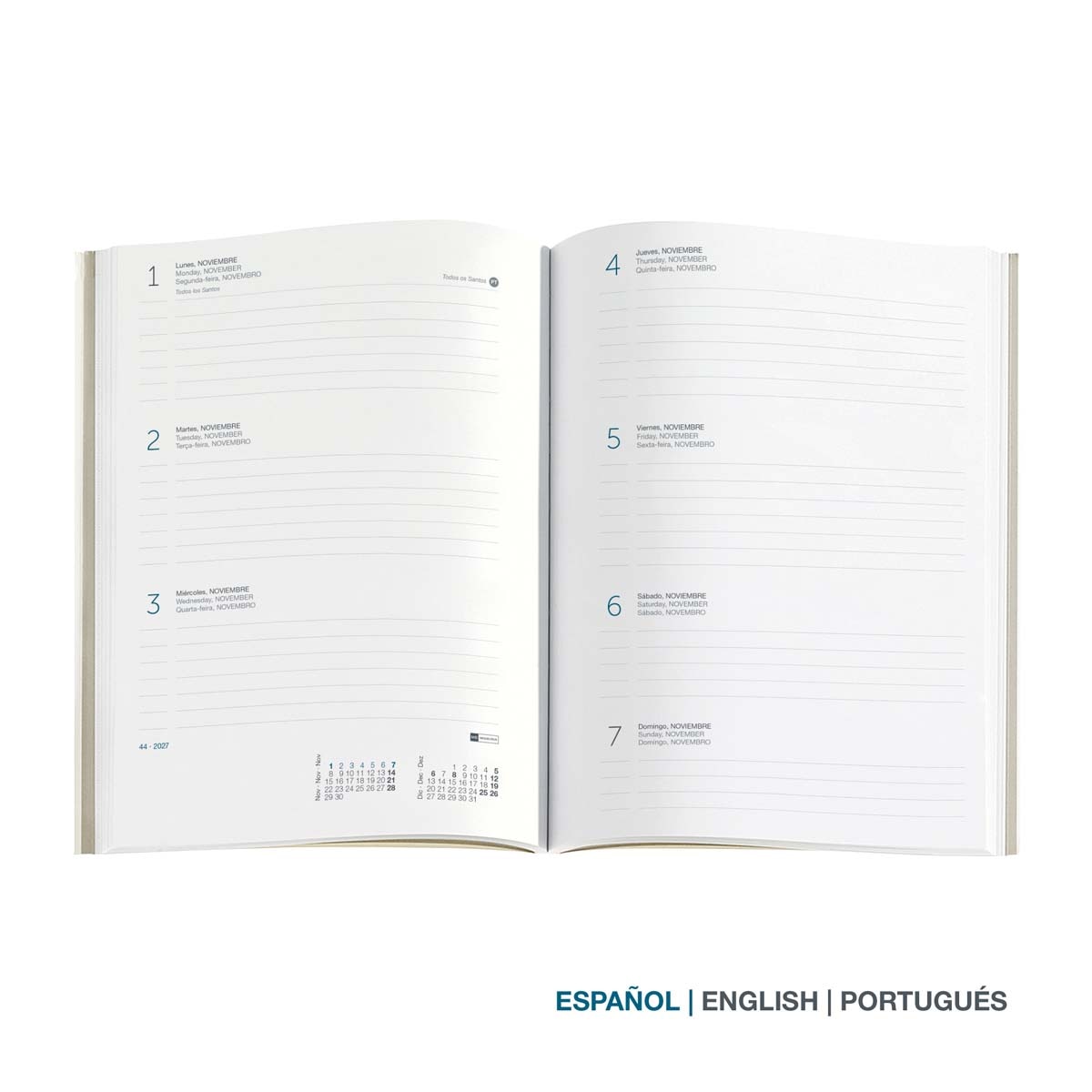 Agenda Plus Semana Vista Blue Sea 2027 Miquelrius Multicolor-3
