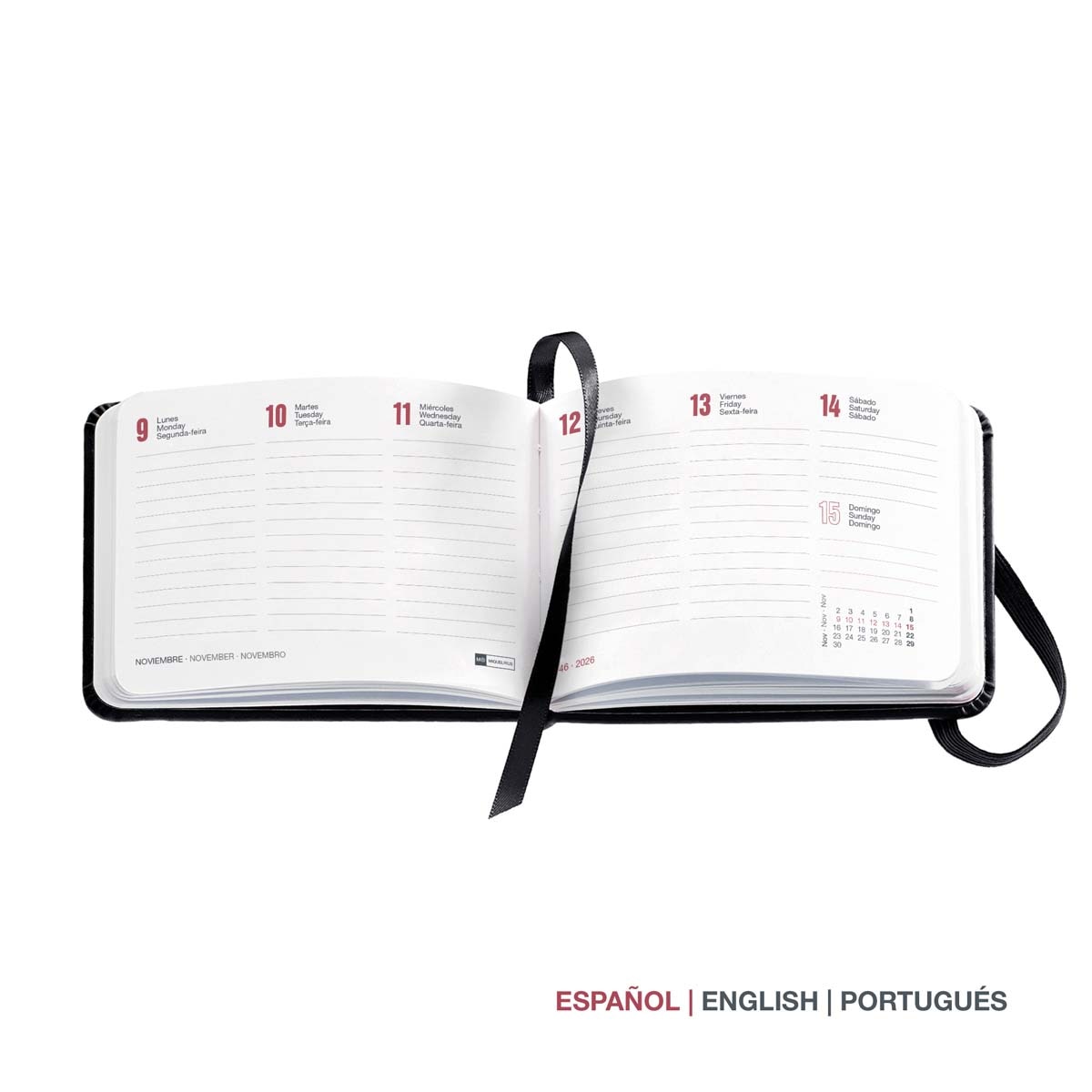 Agenda Pocket Semana Vista Blue Sea 2027 Miquelrius Multicolor-3