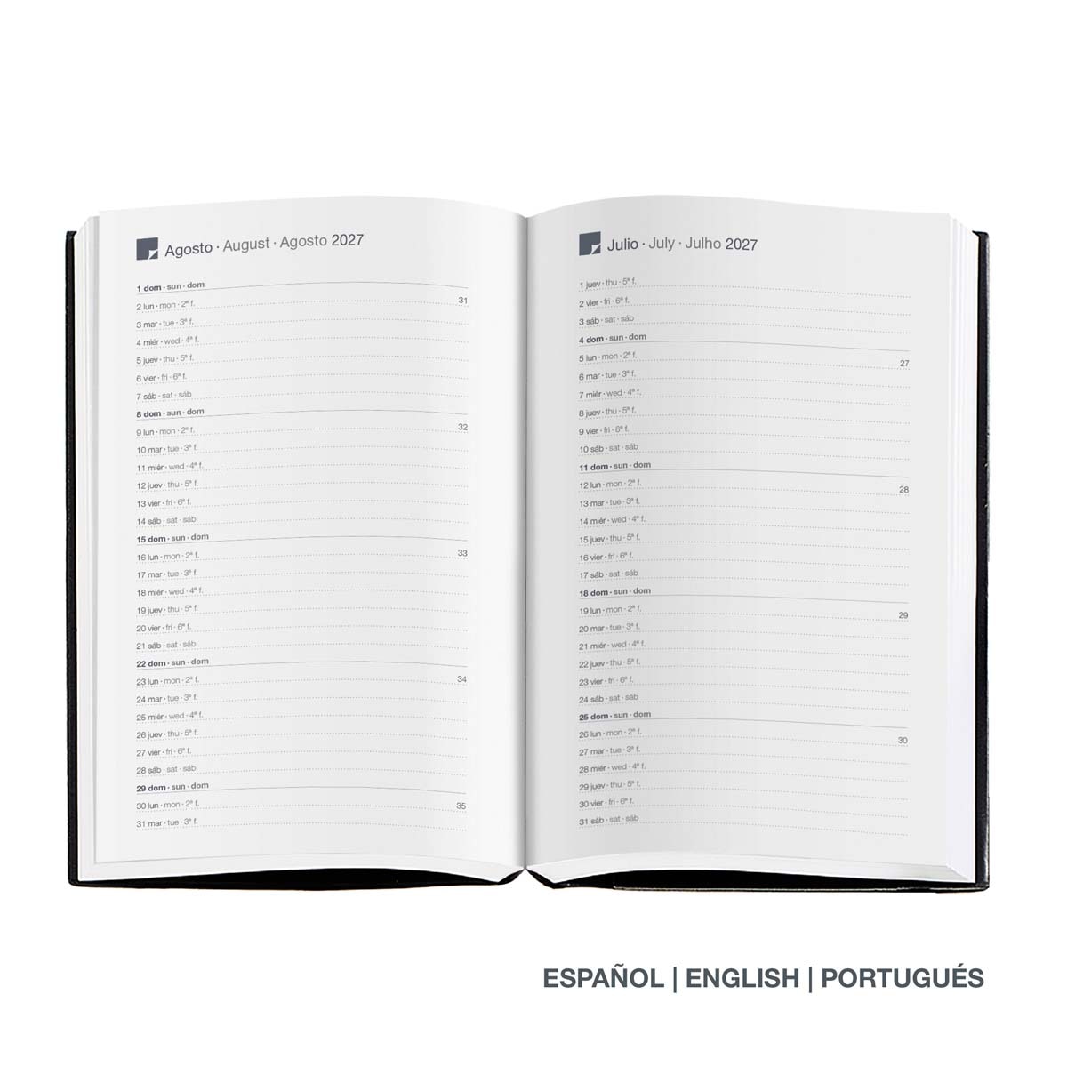 Imagen 4 de Agenda Passport 1 día por página Cherries 2027 Miquelrius Multicolor