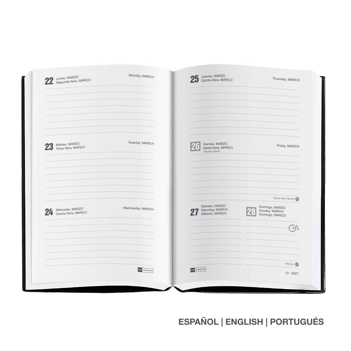 Agenda Passport Vista Semanal Coloured Field 2027 Miquelrius Multicolor-3