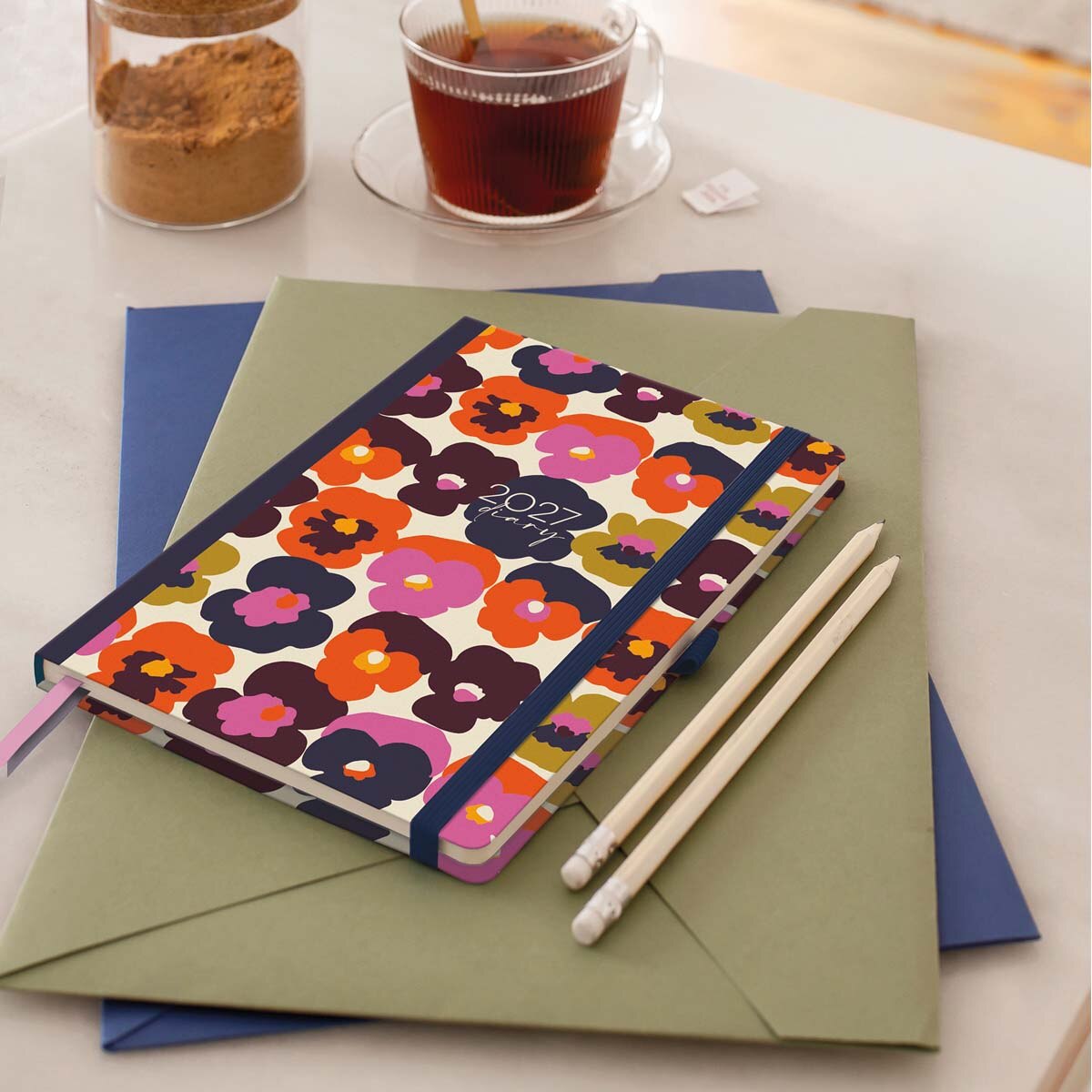 Imagen 8 de Agenda Plus Semana Vista Bold Flowers 2027 Miquelrius Multicolor