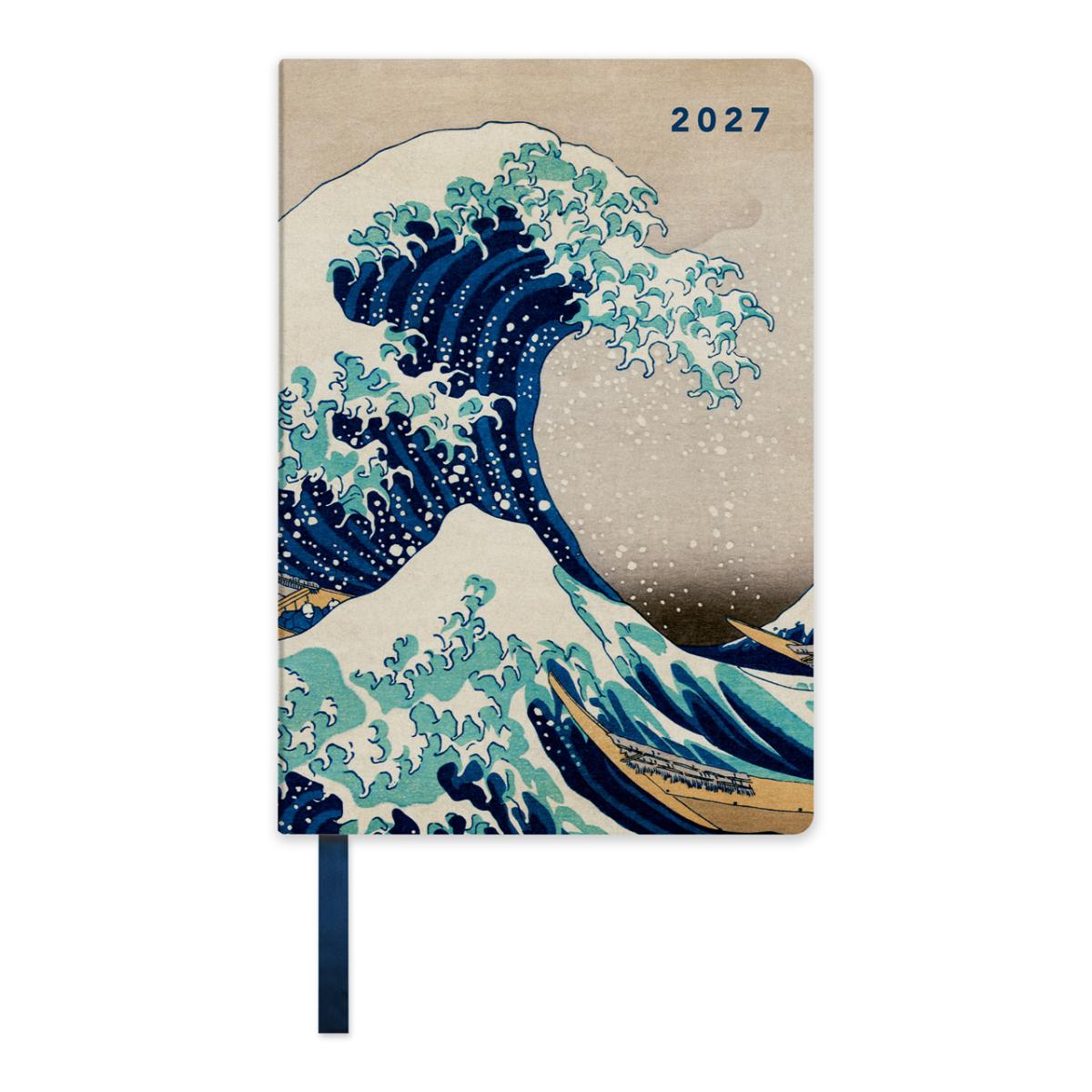Imagem 0 de Agenda Anual 2027 A5 Vista Semanal 12 Meses Hokusai Erik Multilingue - Roxo