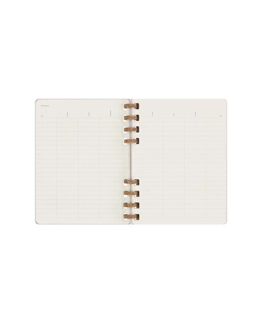 Agenda Espiral Extralarge Sem Data Vista Semanal e Mensal Capa Dura, Inglês - Uva Uva-4