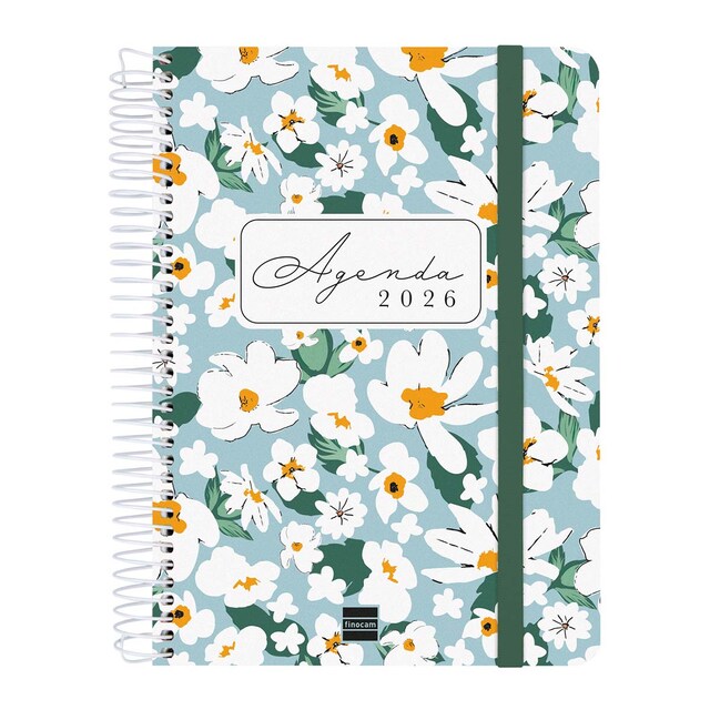 Imagen 0 de Agenda 16 meses septiembre 2025-diciembre 2026 Cloe E10-155x212 mm semana vista horizontal Finocam verde catalán