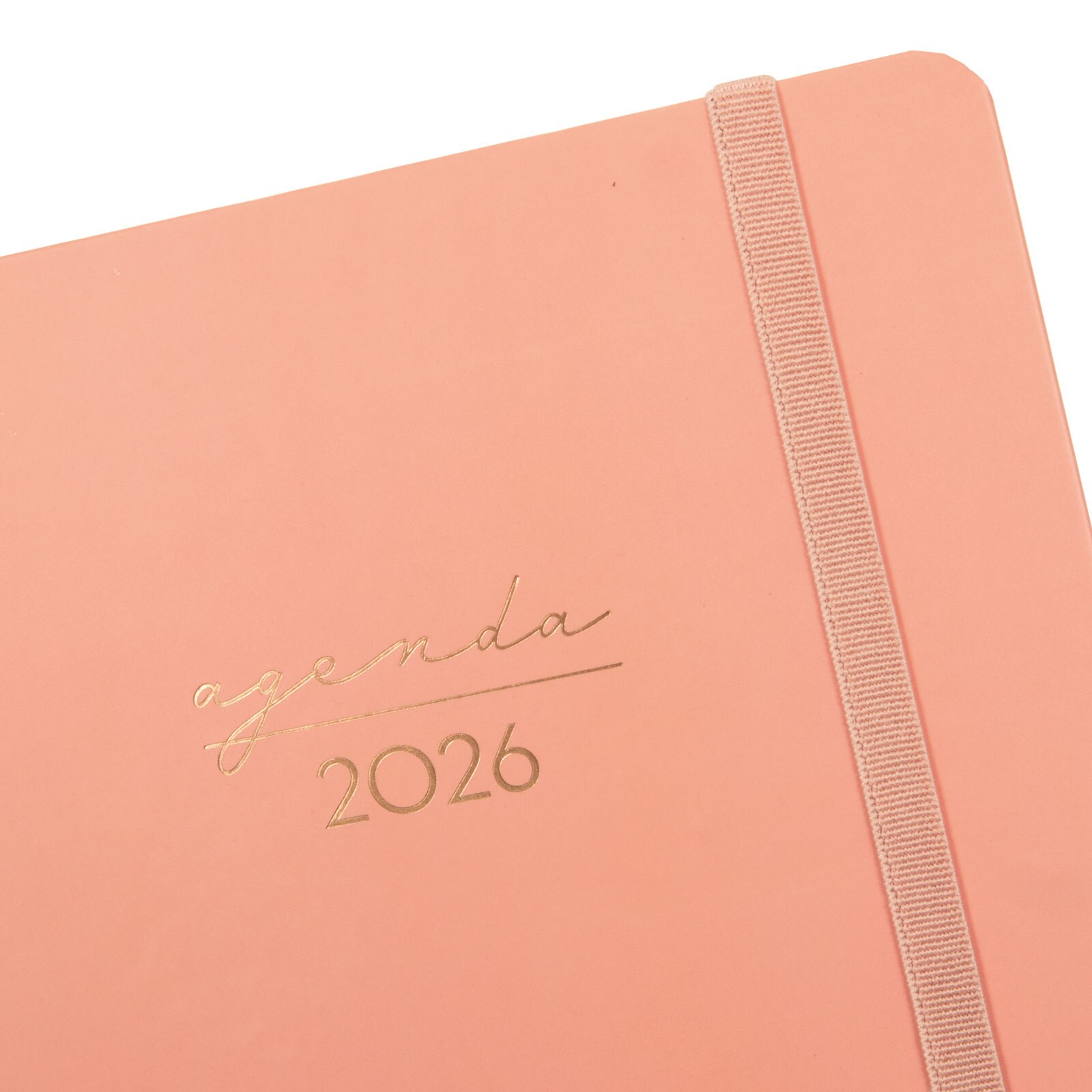 Agenda espiral doble año 2026 Trendy Alma E10-155x212 mm 1 Día Página Finocam coral internacional multilingüe 6