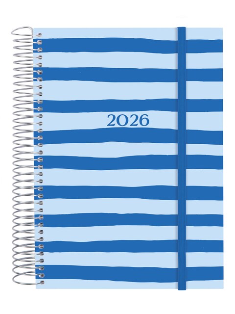 Imagen 0 de Agenda espiral año 2026 E10-155x212 mm 1 Día Página Finocam Verde castellano